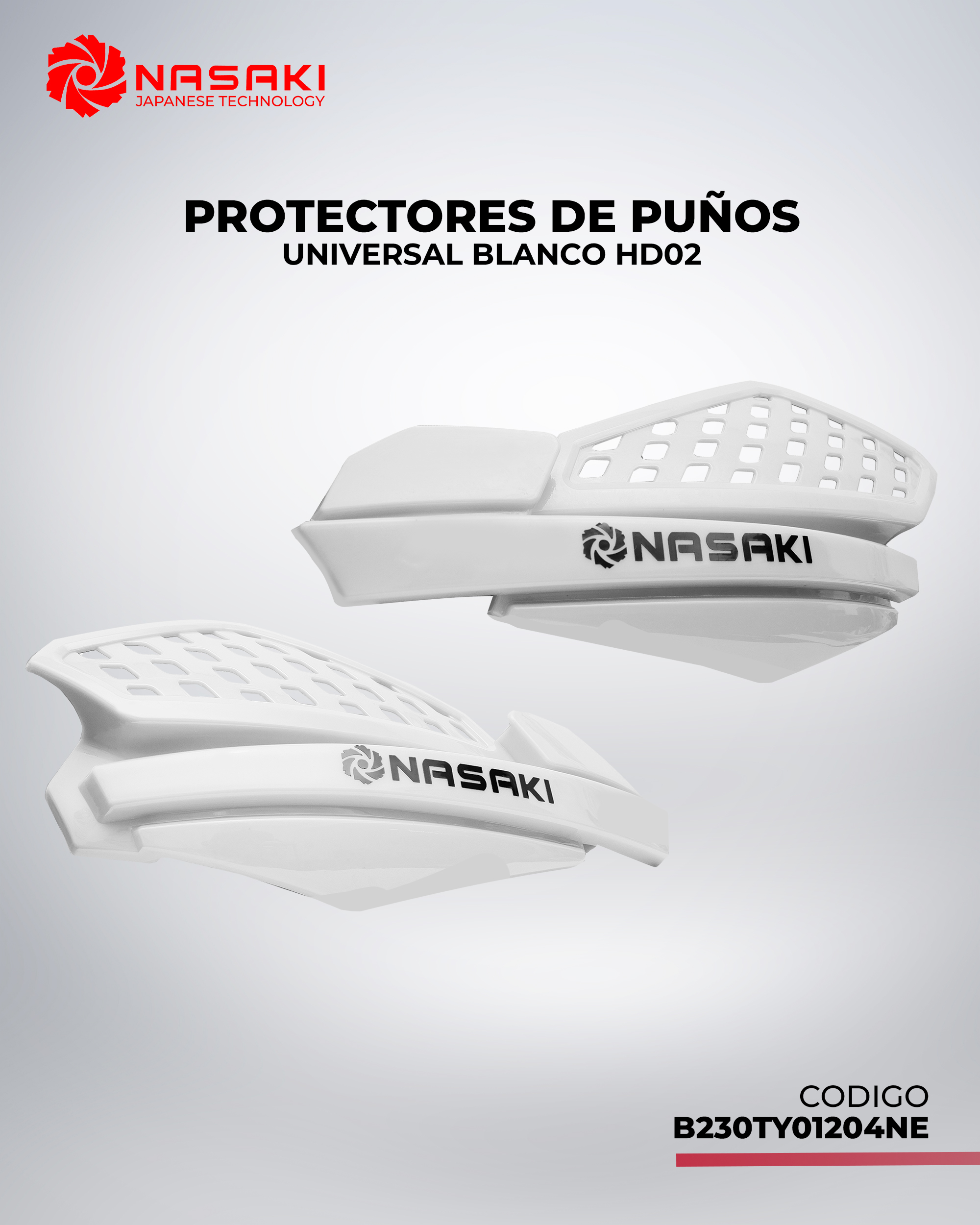 PROTECTORES DE PUÑOS UNIVERSAL BLANCO HD02