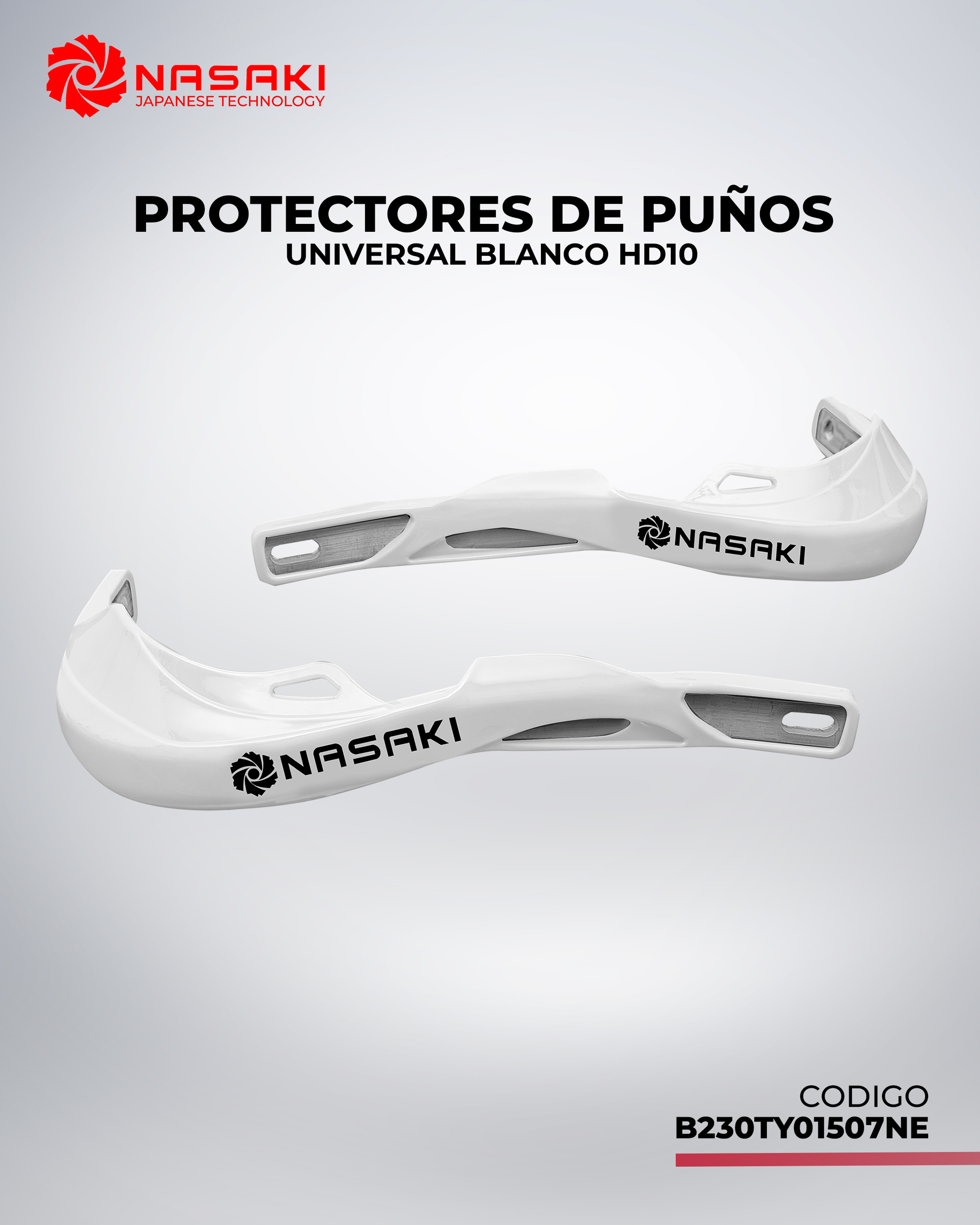 PROTECTORES DE PUÑOS UNIVERSAL BLANCO HD10