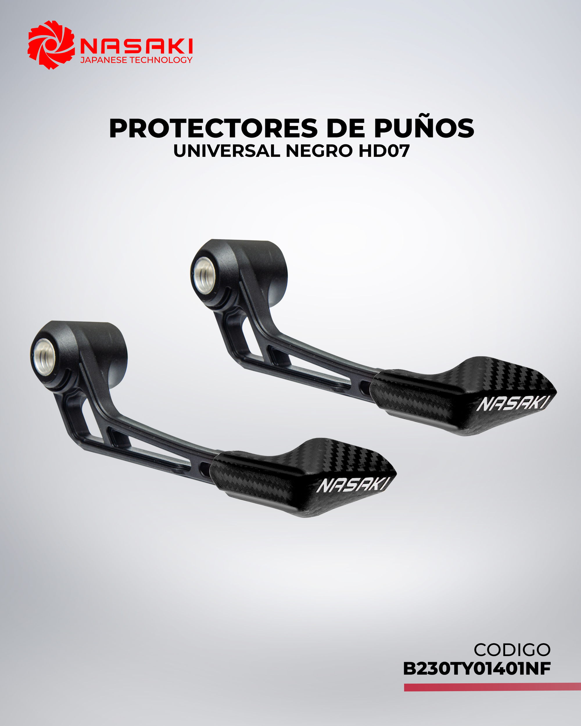 PROTECTORES DE PUÑOS UNIVERSAL NEGRO HD07