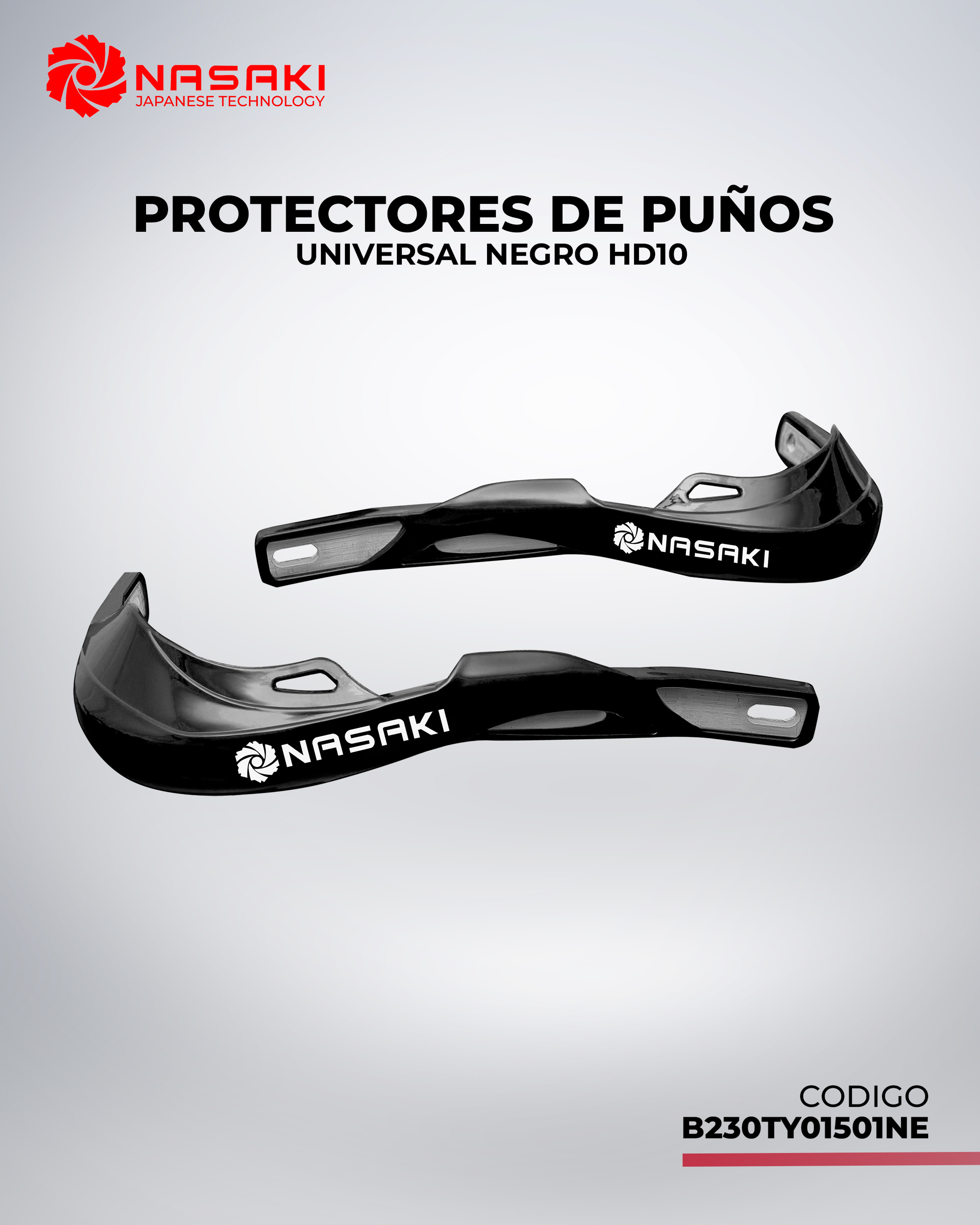 PROTECTORES DE PUÑOS UNIVERSAL NEGRO HD10