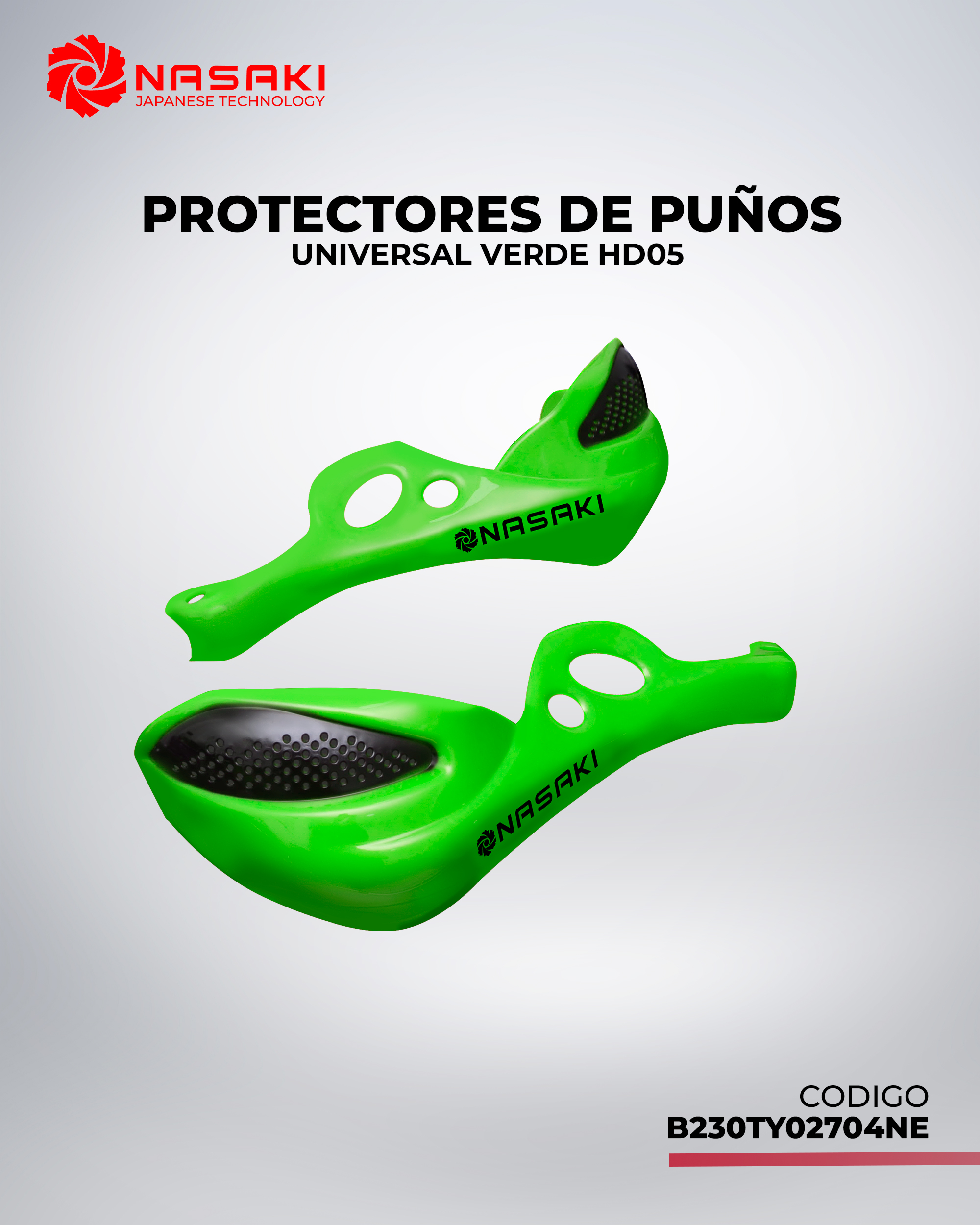 PROTECTORES DE PUÑOS UNIVERSAL VERDE HD05