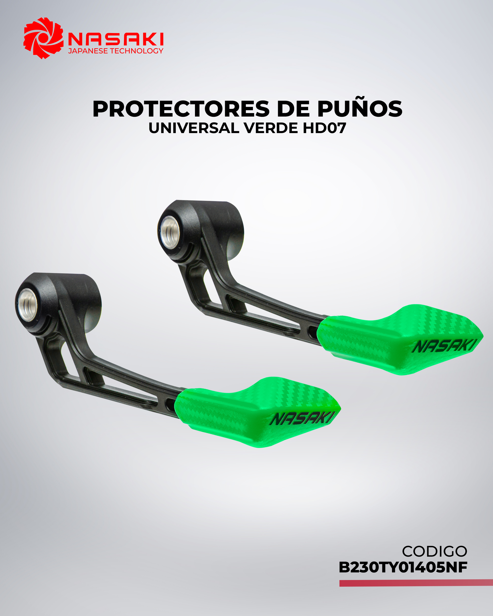 PROTECTORES DE PUÑOS UNIVERSAL VERDE HD07