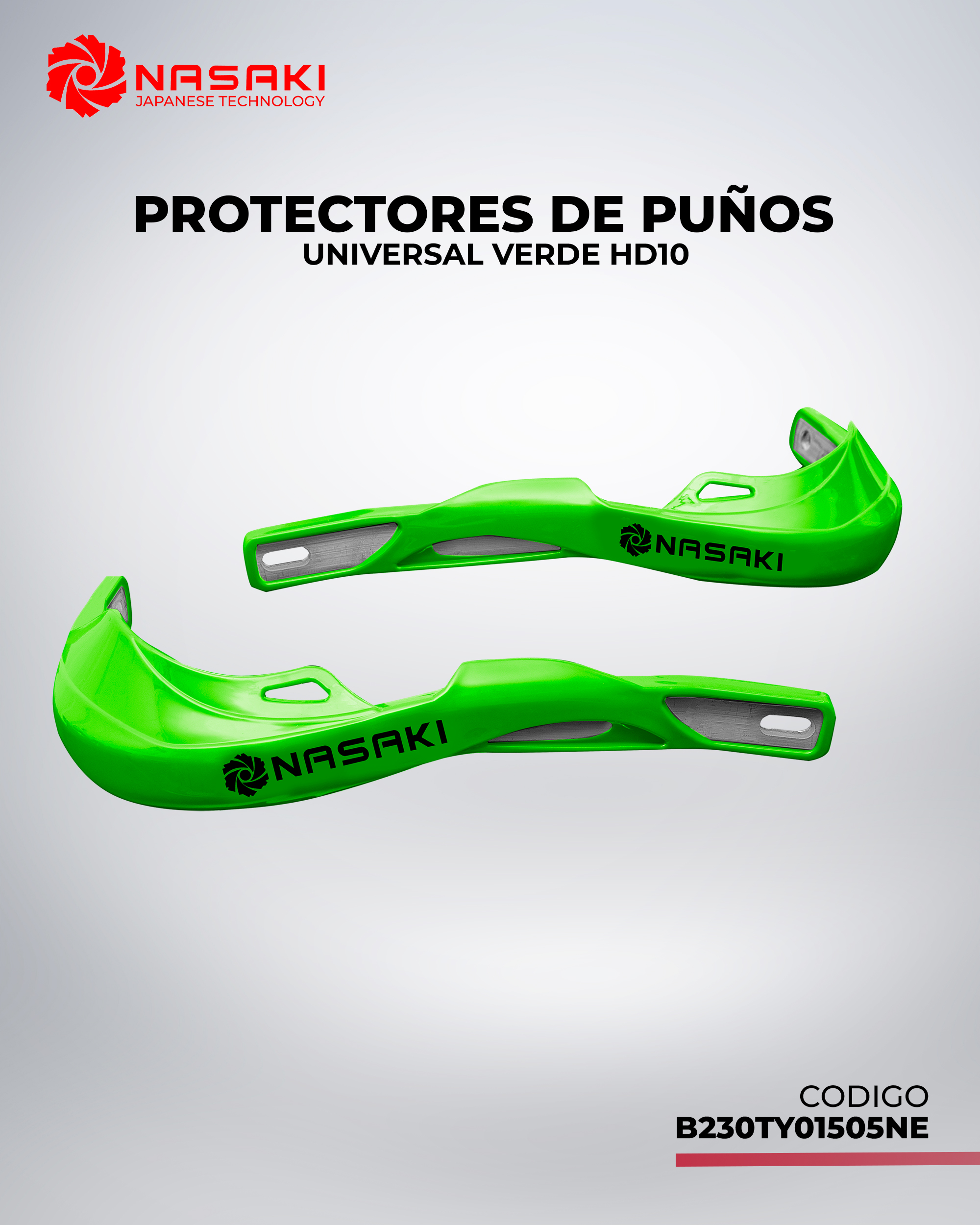 PROTECTORES DE PUÑOS UNIVERSAL VERDE HD10