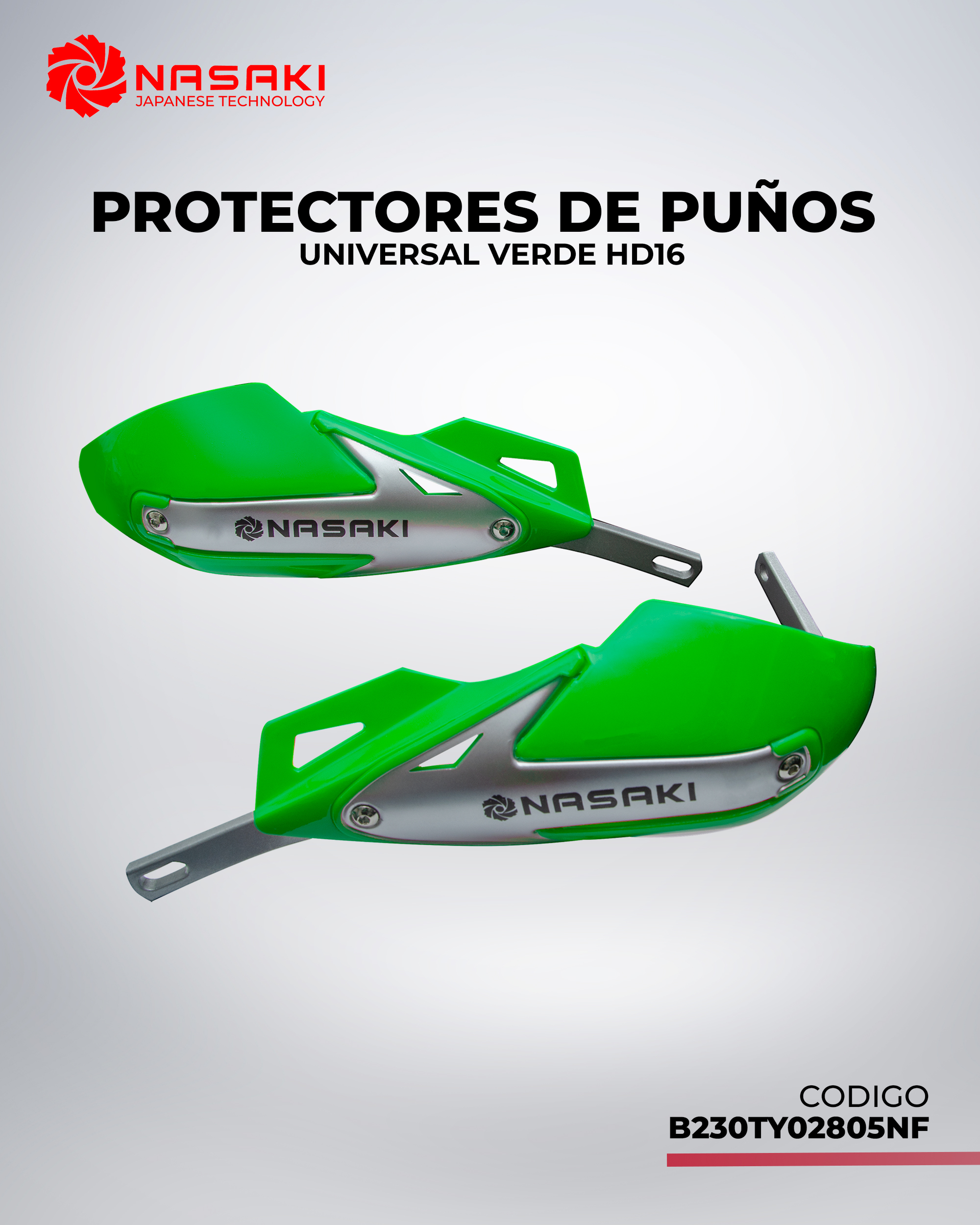 PROTECTORES DE PUÑOS UNIVERSAL VERDE HD16