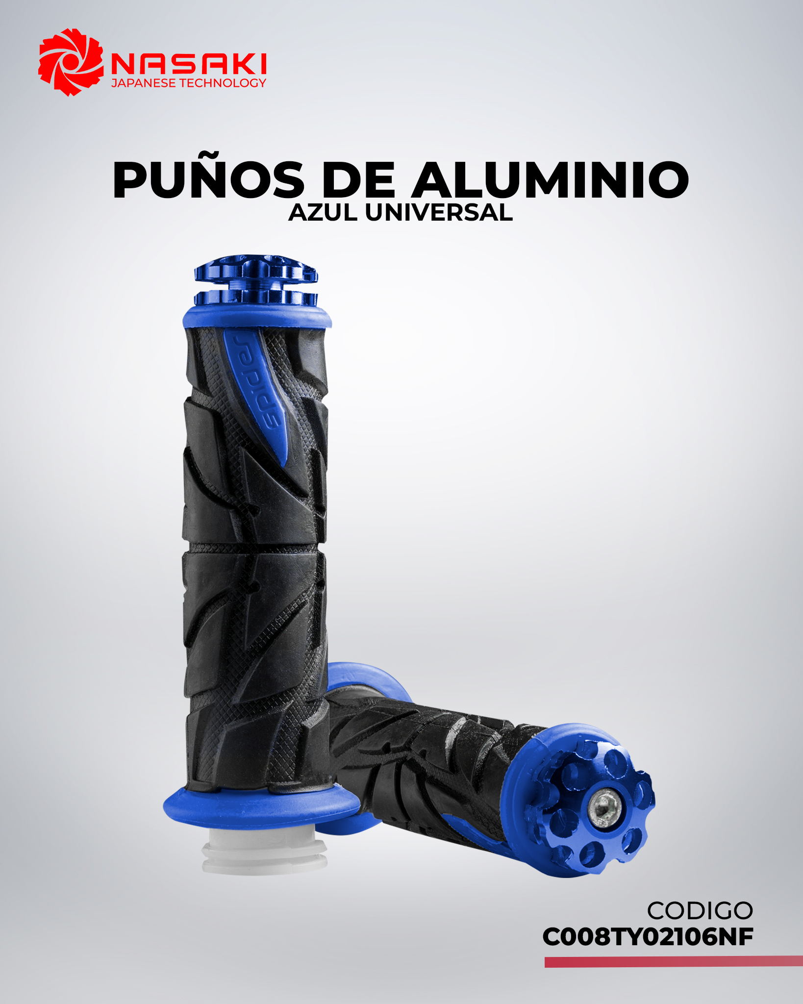 PUÑOS ALUMINIO AZUL UNIVERSAL