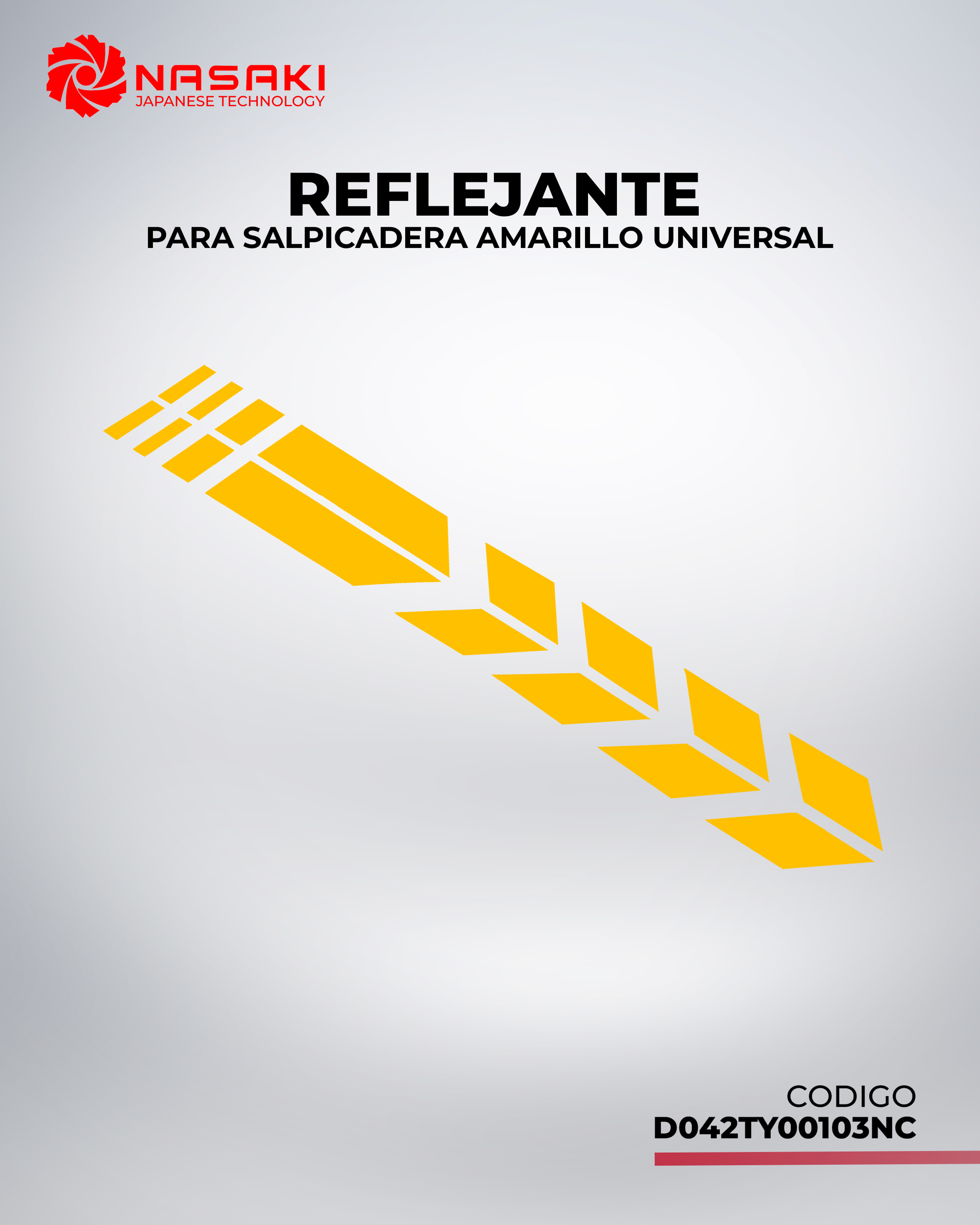 REFLEJANTE PARA SALIPCADERA AMARILLO UNIVERSAL