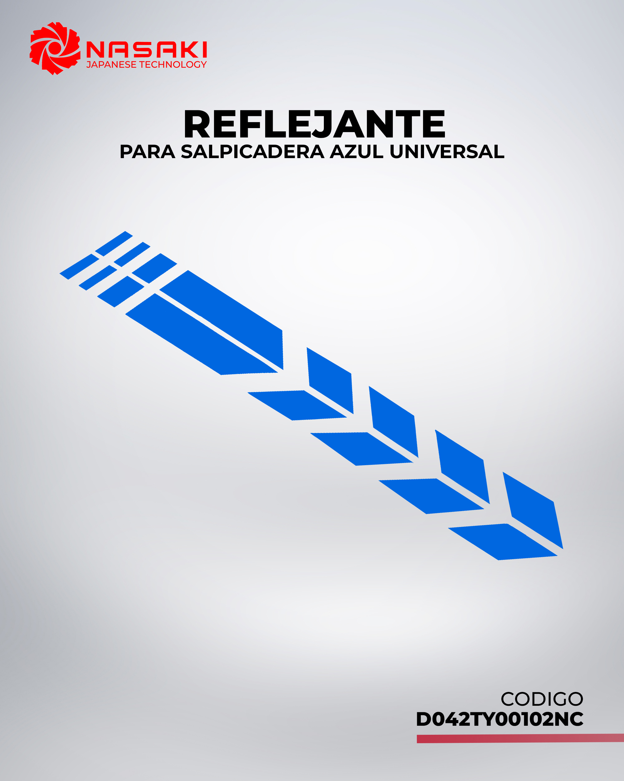 REFLEJANTE PARA SALIPCADERA AZUL UNIVERSAL