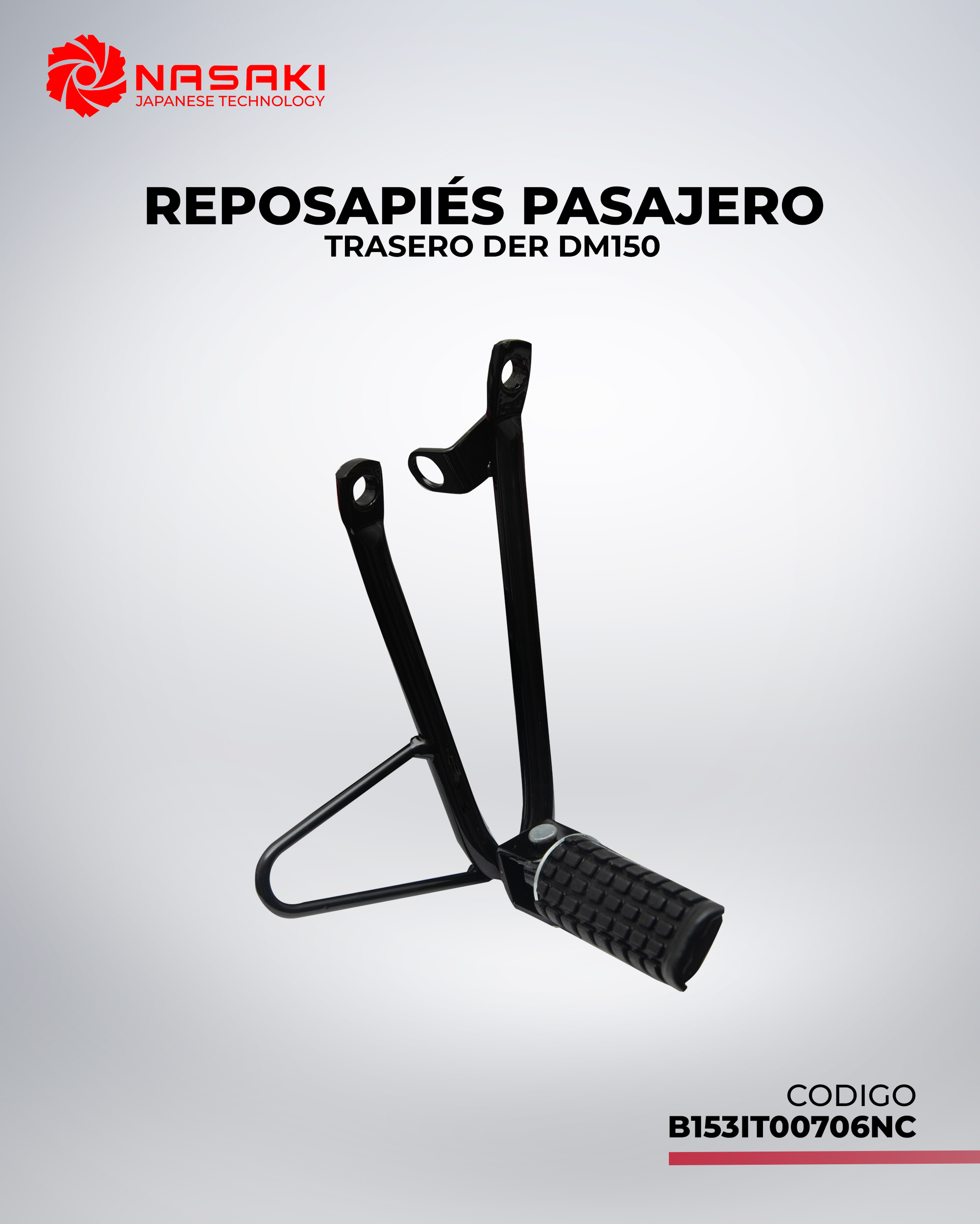 REPOSAPIES PASAJERO TRASERO DER DM150