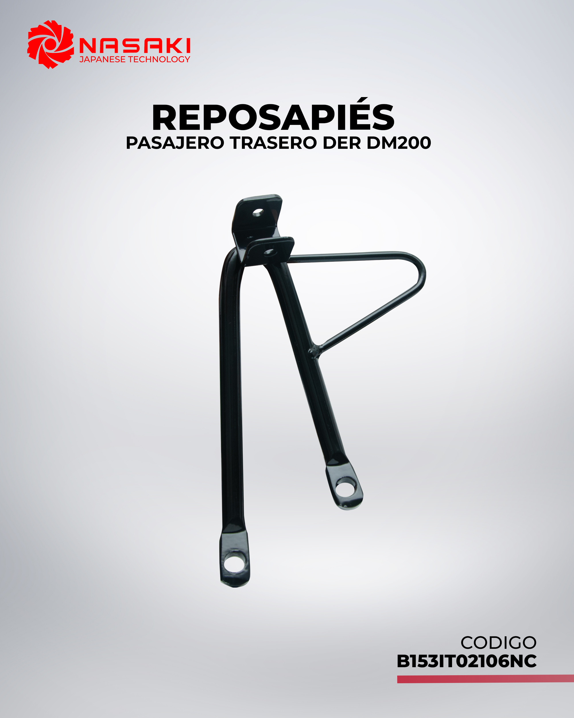 REPOSAPIES PASAJERO TRASERO DER DM200