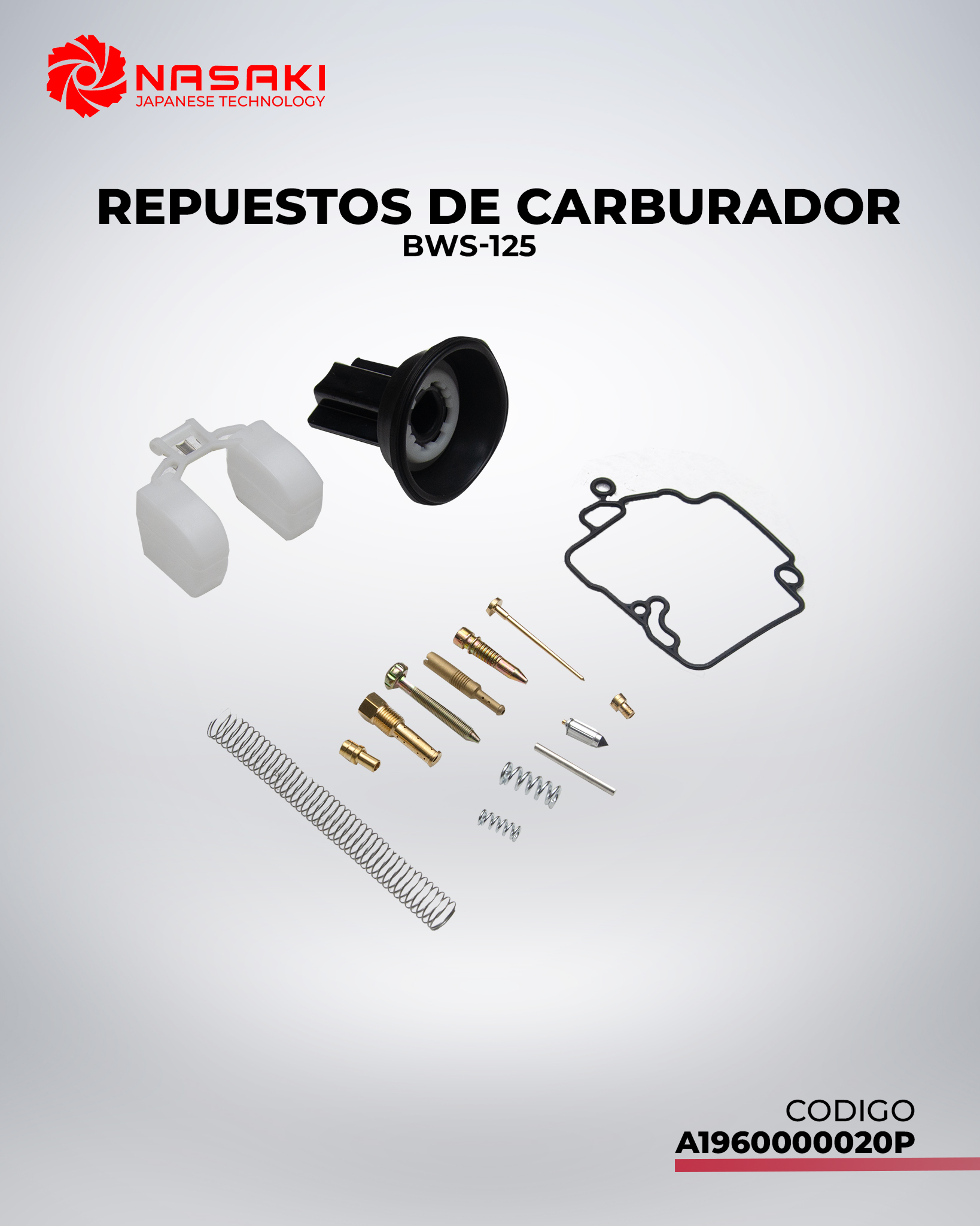 REPUESTOS DE CARBURADOR BWS-100