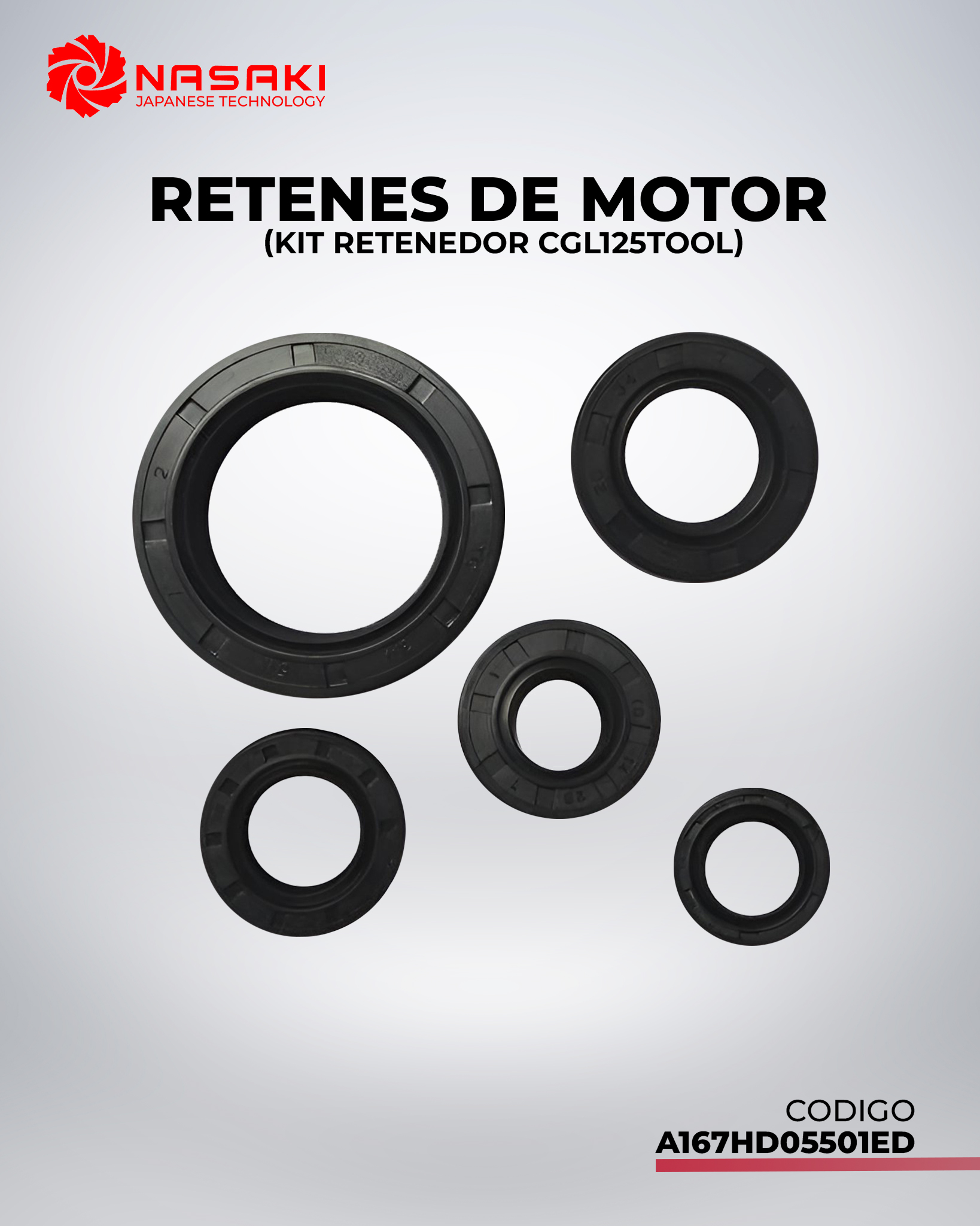 RETENES DE MOTOR (KIT RETENEDOR CGL125 TOOL)