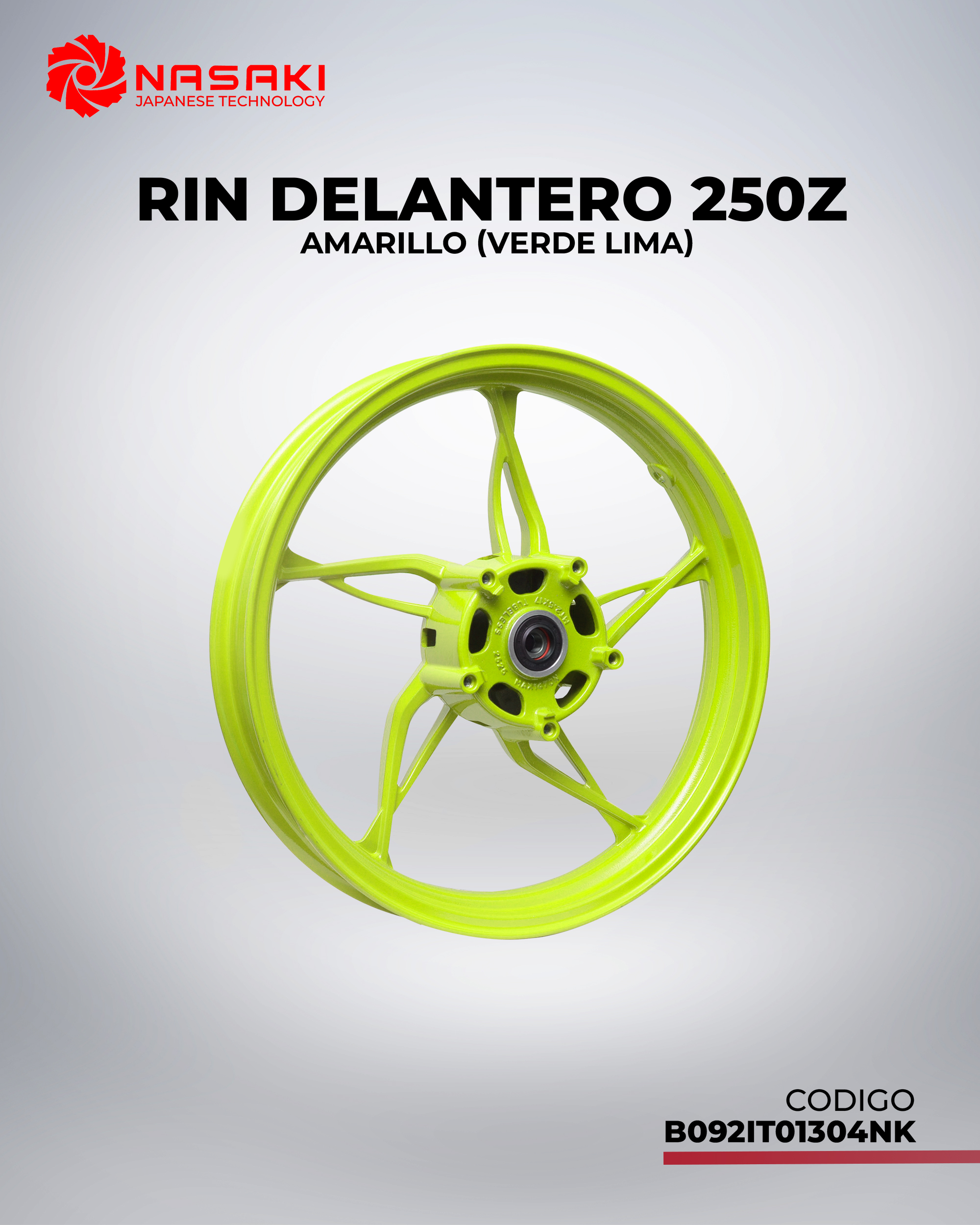 RIN DELANTERO 250Z AMARILLO