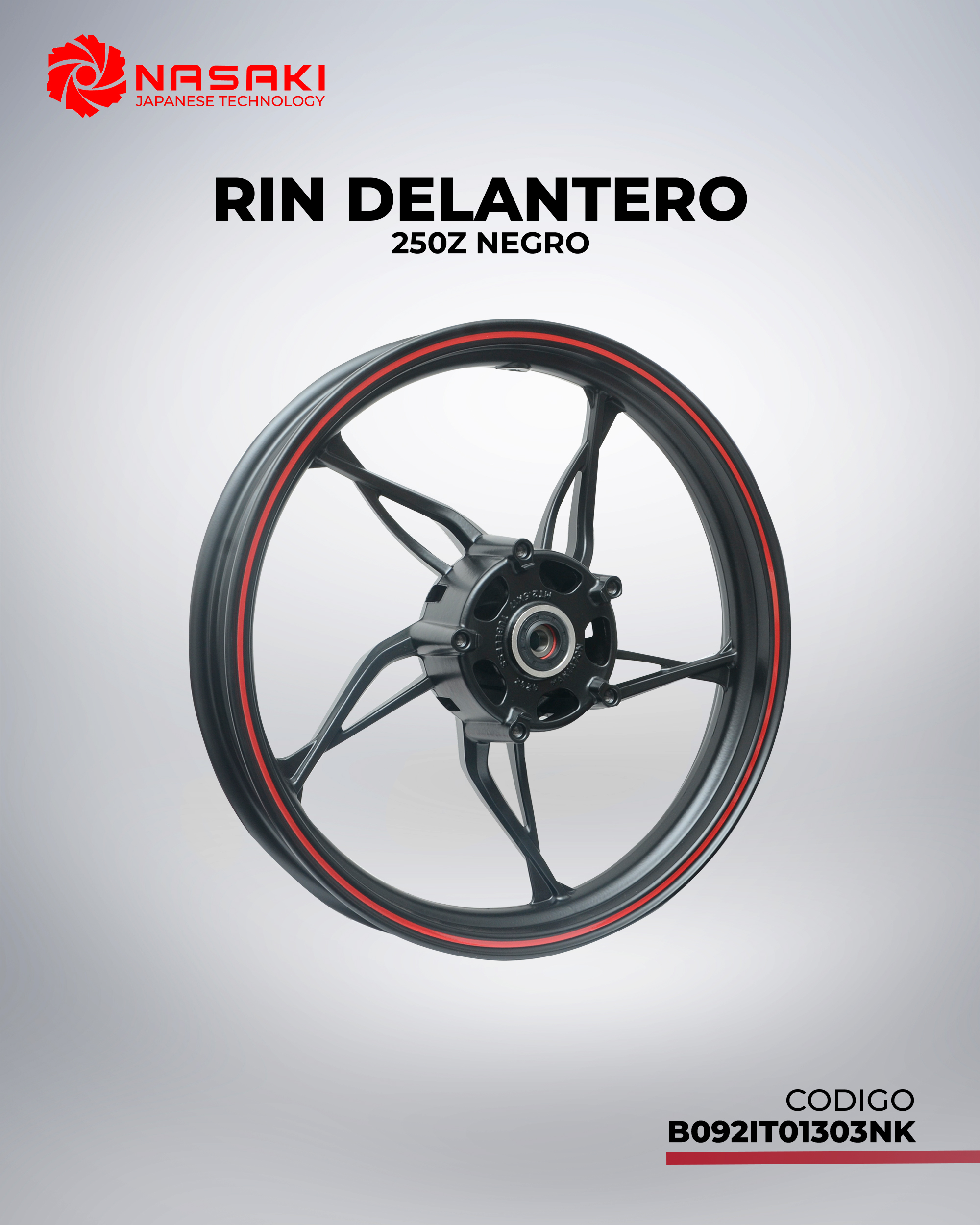 RIN DELANTERO 250Z NEGRO