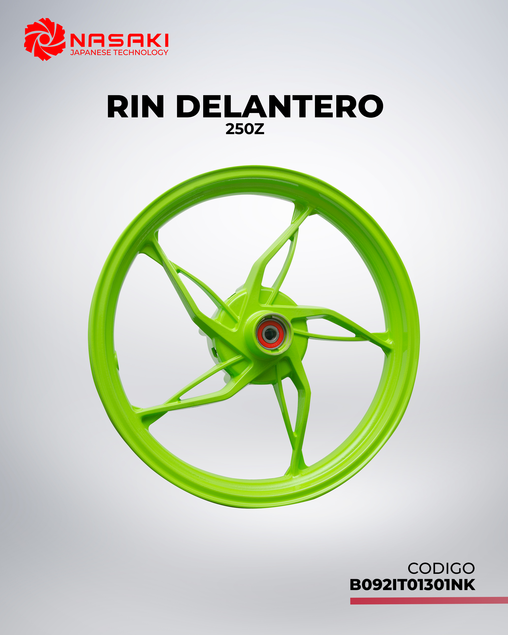 RIN DELANTERO 250Z VERDE