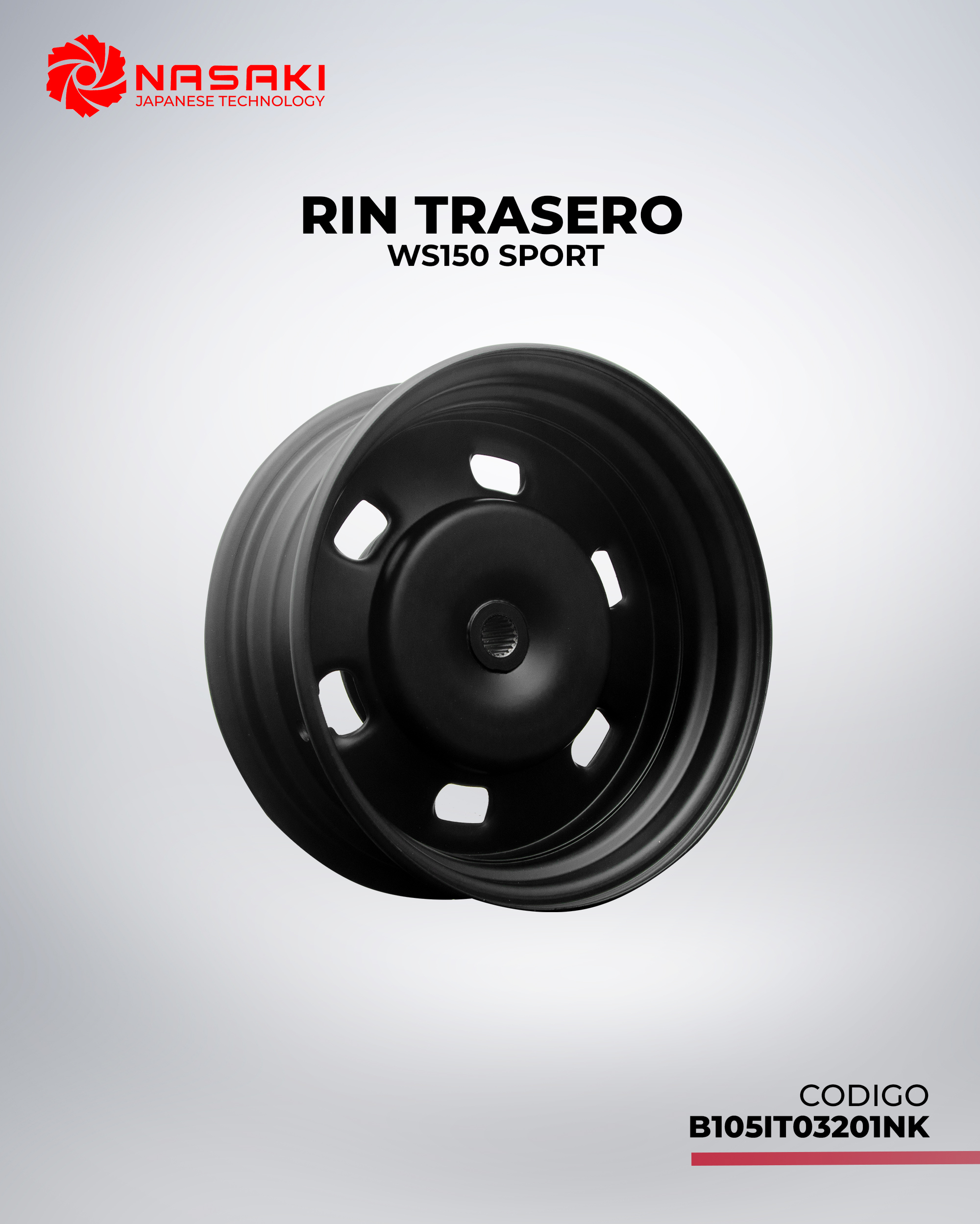 RIN TRASERO WS150 SPORT