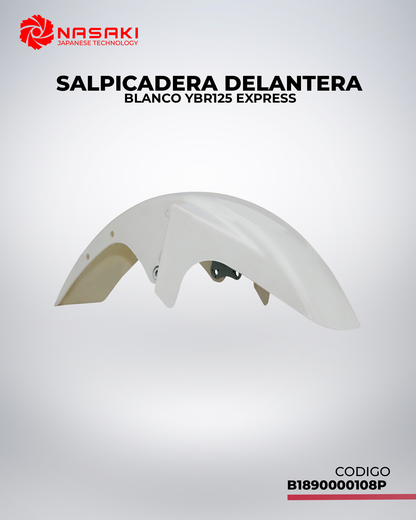 SALPICADERA DELANTERA Blanco YBR125 EXPRESS