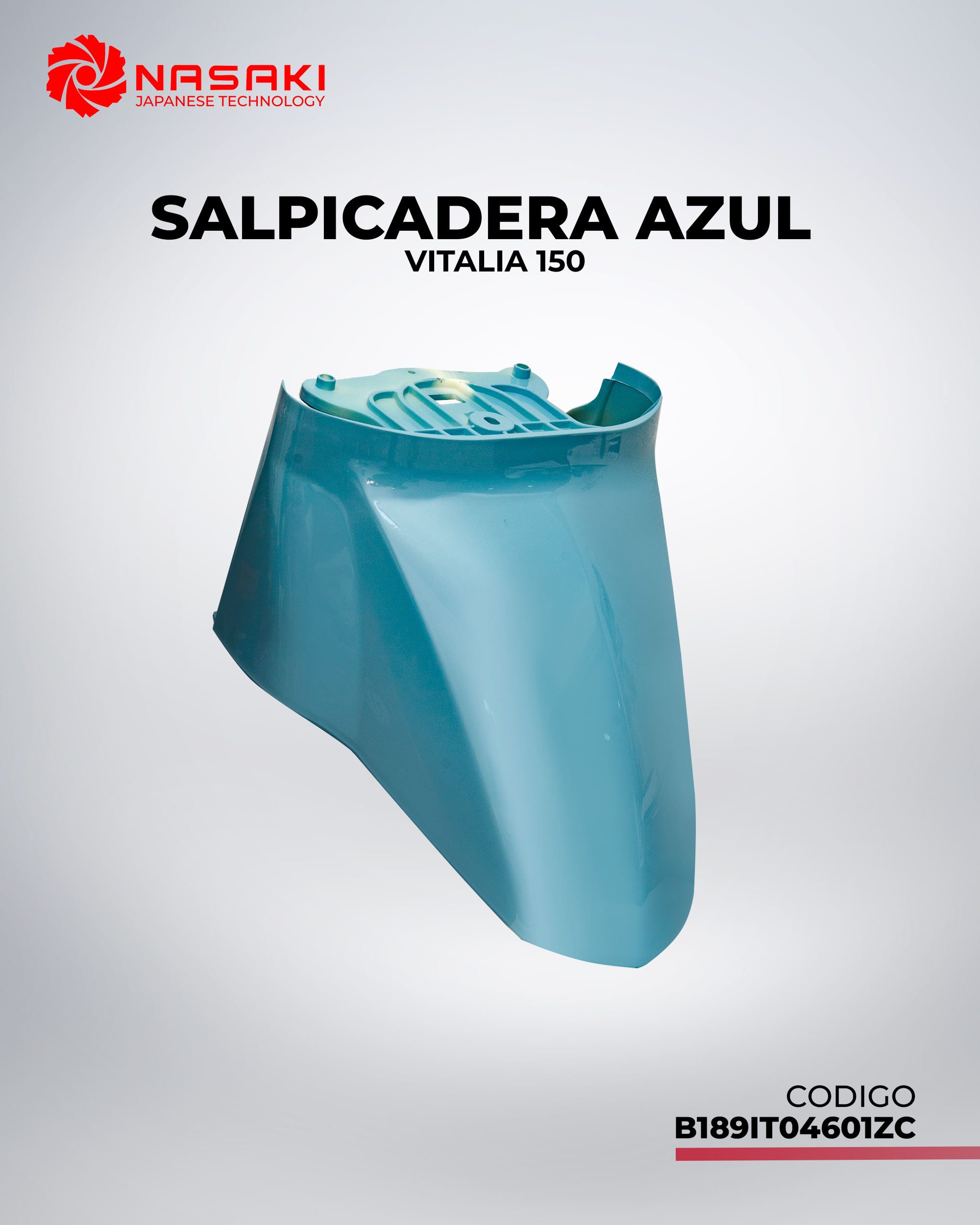 SALPICADERA DELANTERA AZUL VITALIA 150