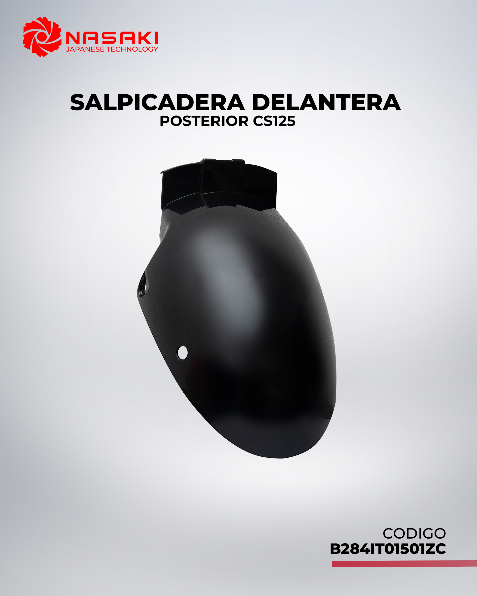 SALPICADERA DELANTERA POSTERIOR CS125