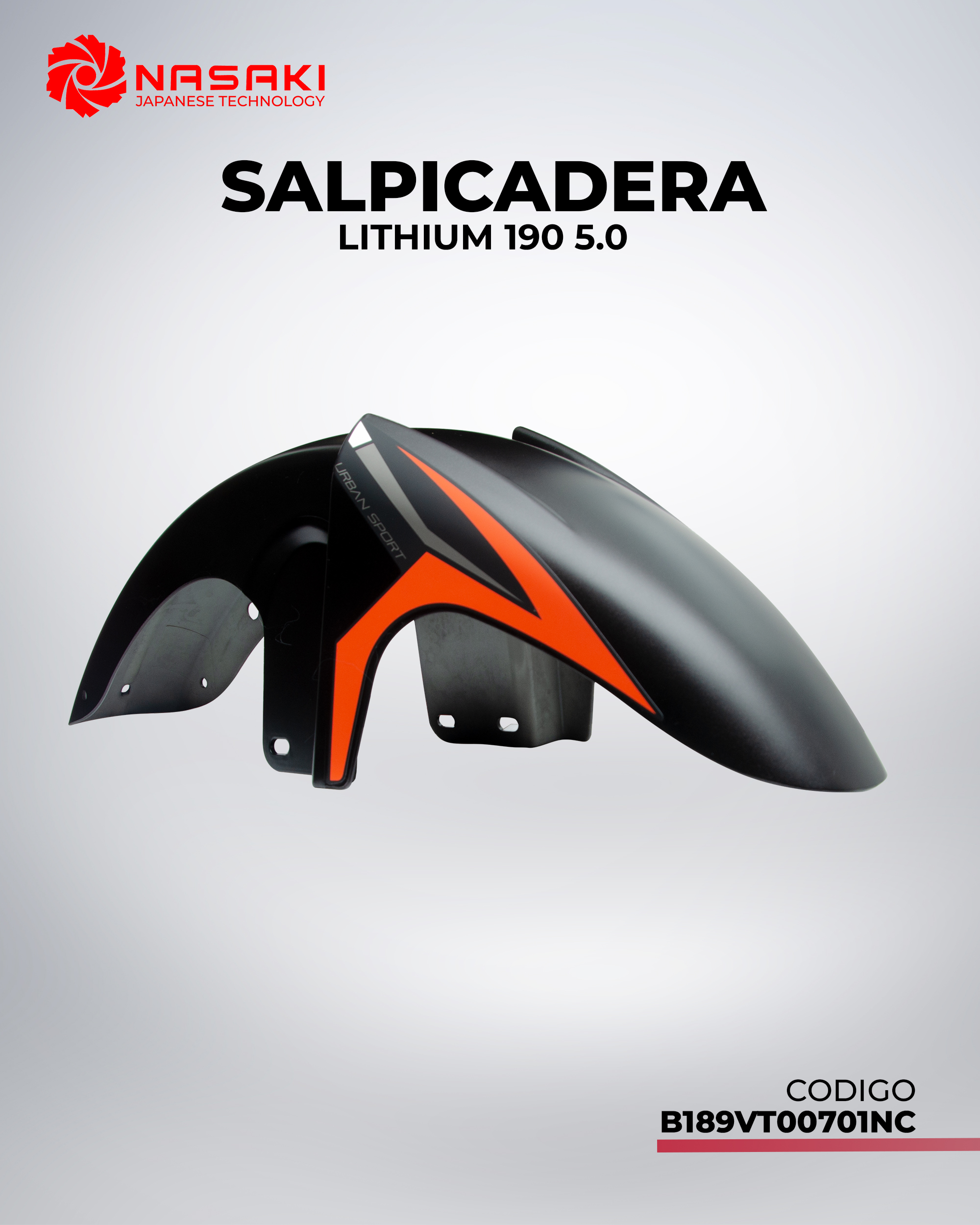 SALPICADERA LITHIUM 190 5.0