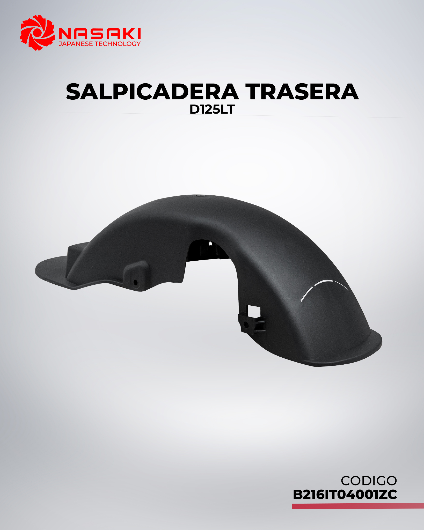 SALPICADERA TRASERA D125LT