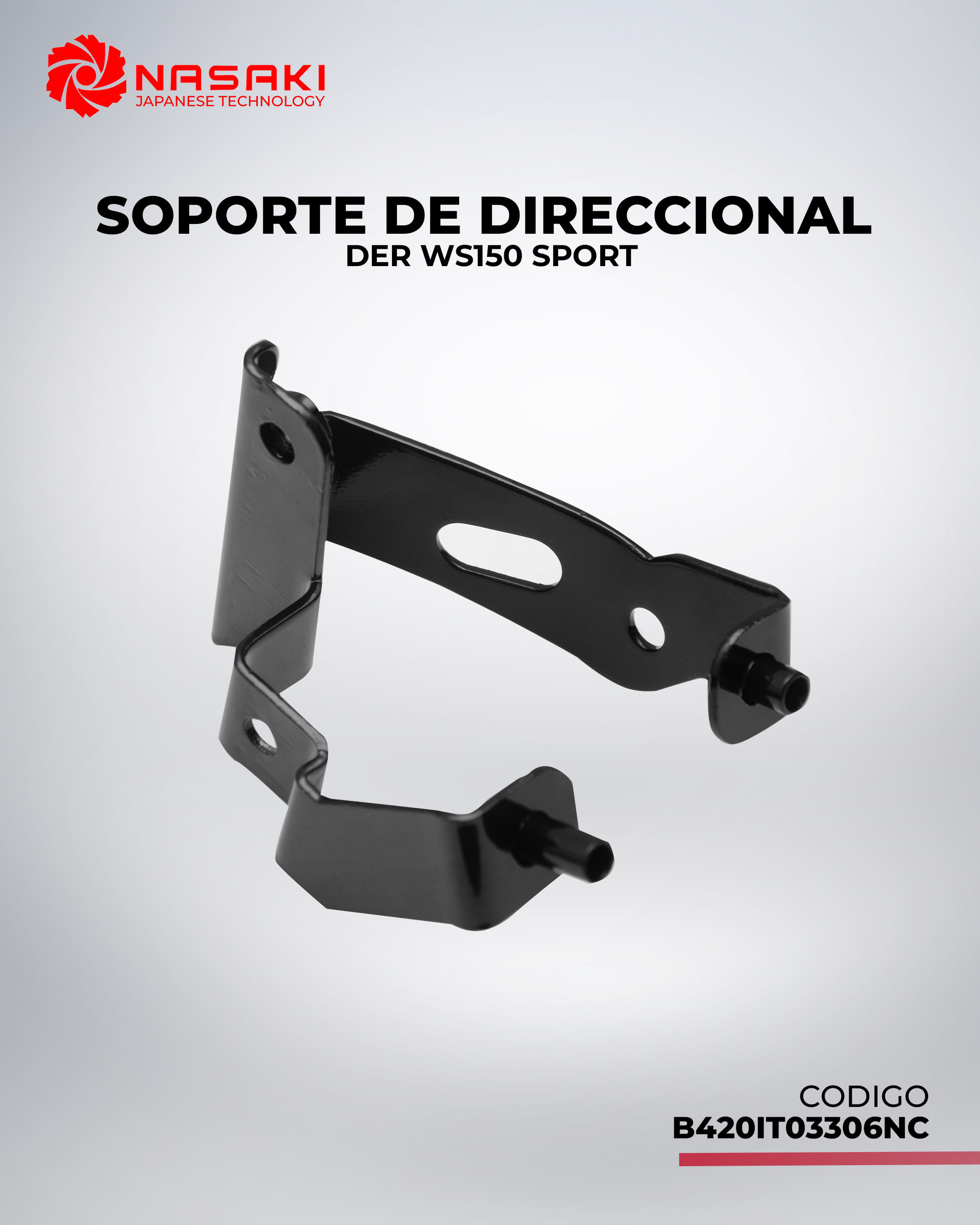 SOPORTE DE DIRECCIONAL DER WS150SPORT