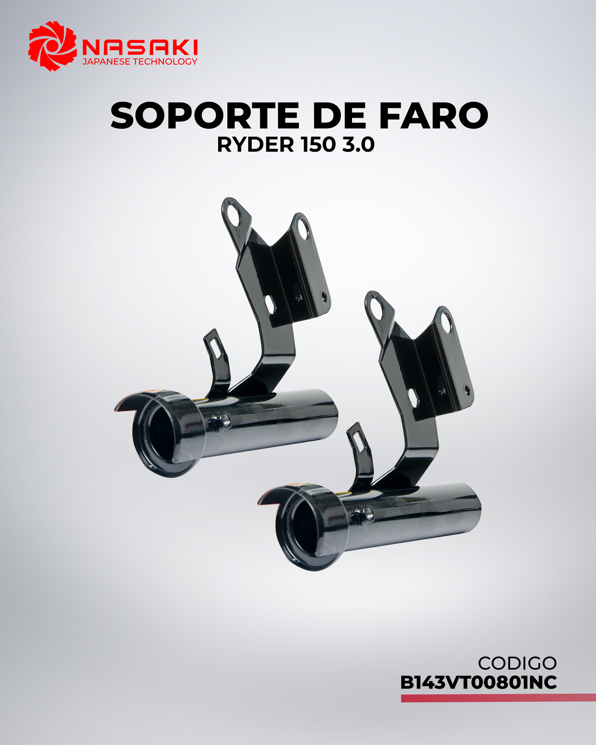 SOPORTE DE FARO RYDER 150 3.0
