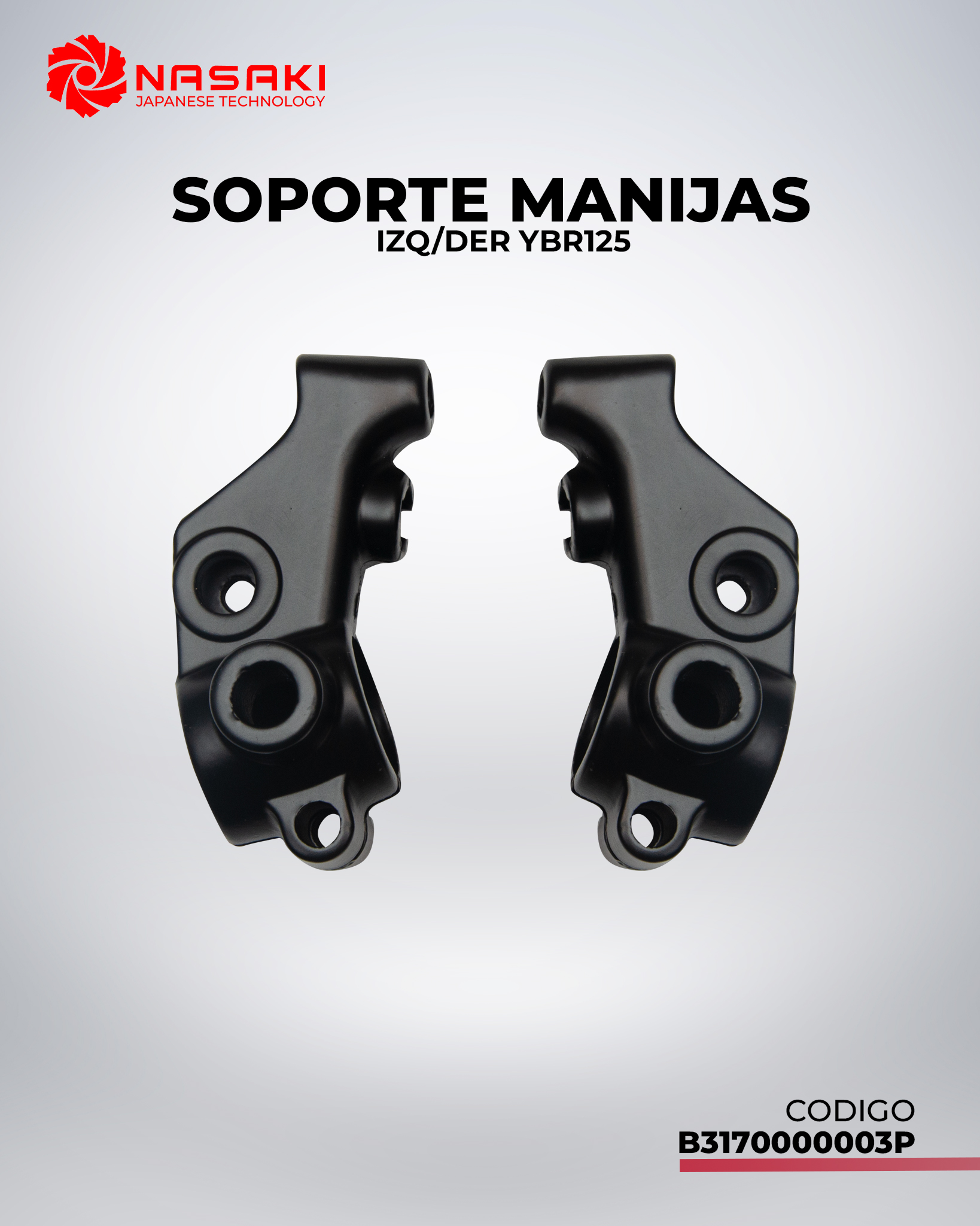 SOPORTE DE MANIJAS IZQ/DER YBR125