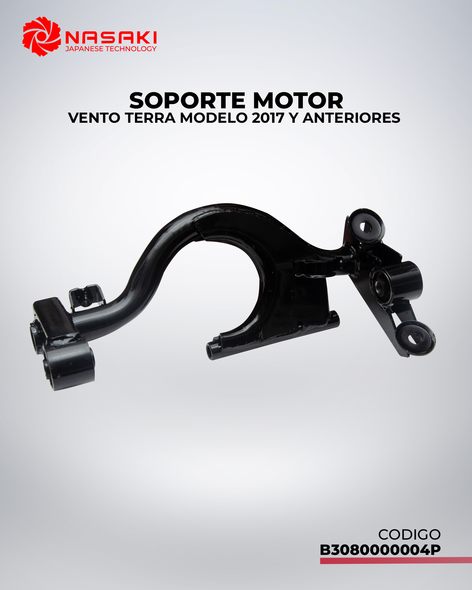 SOPORTE DE MOTOR VENTO TERRA MODELO 2017 Y ANTERIORES