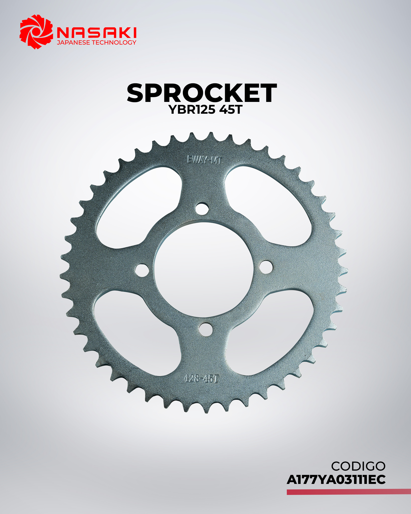 SPROCKET YBR125 45T