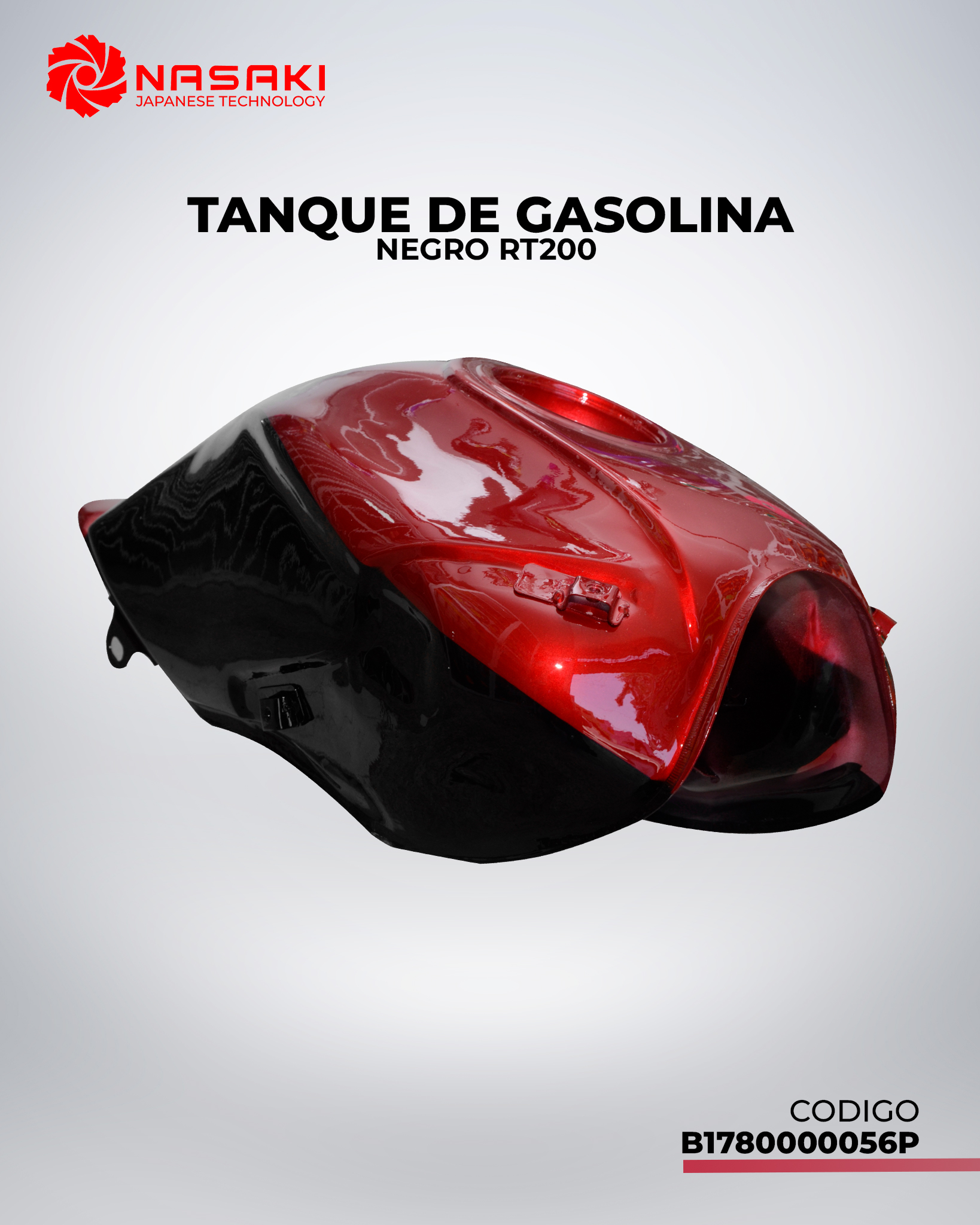 TANQUE DE GASOLINA NEGRO RT200