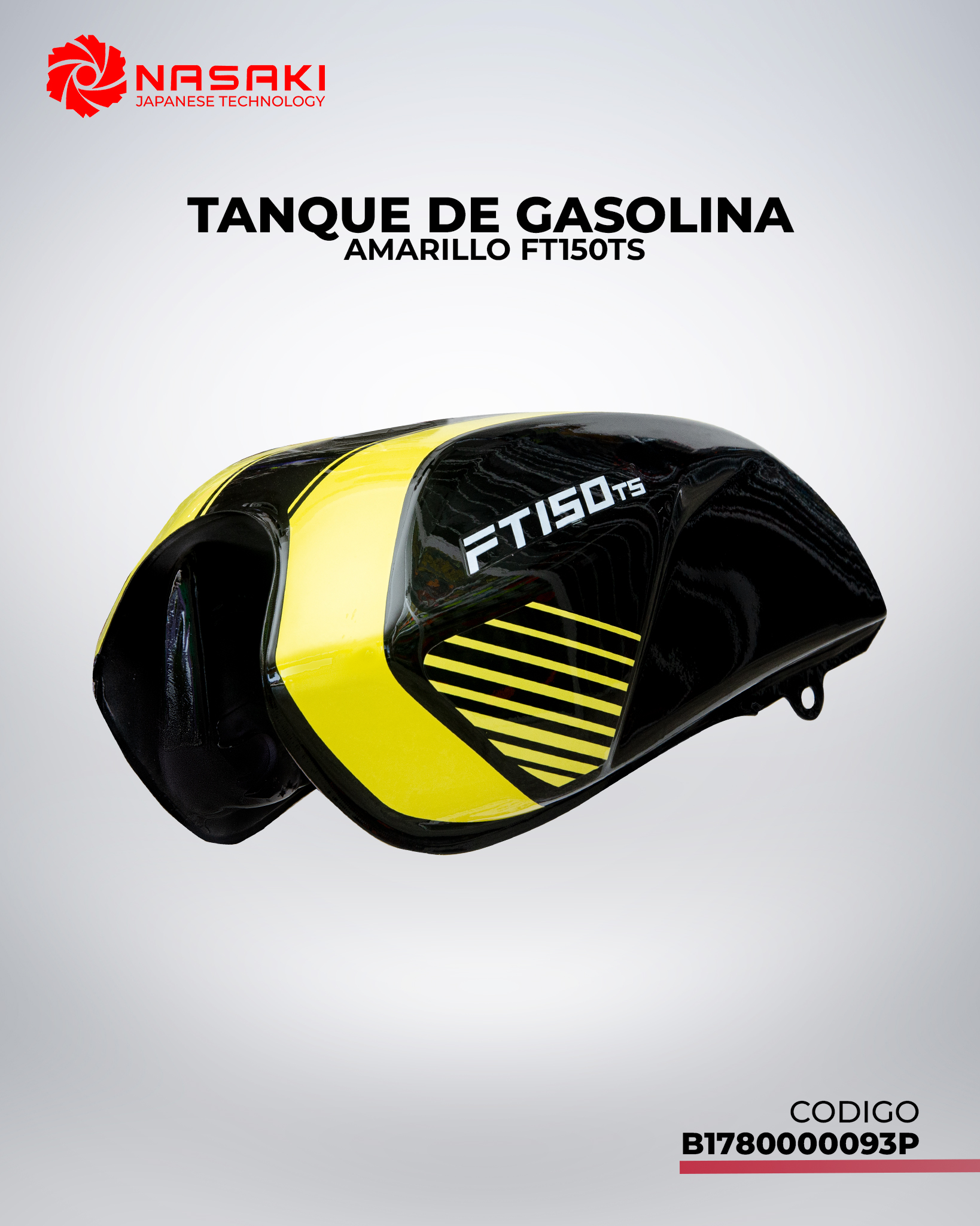 TANQUE DE GASOLINA AMARILLO FT150TS