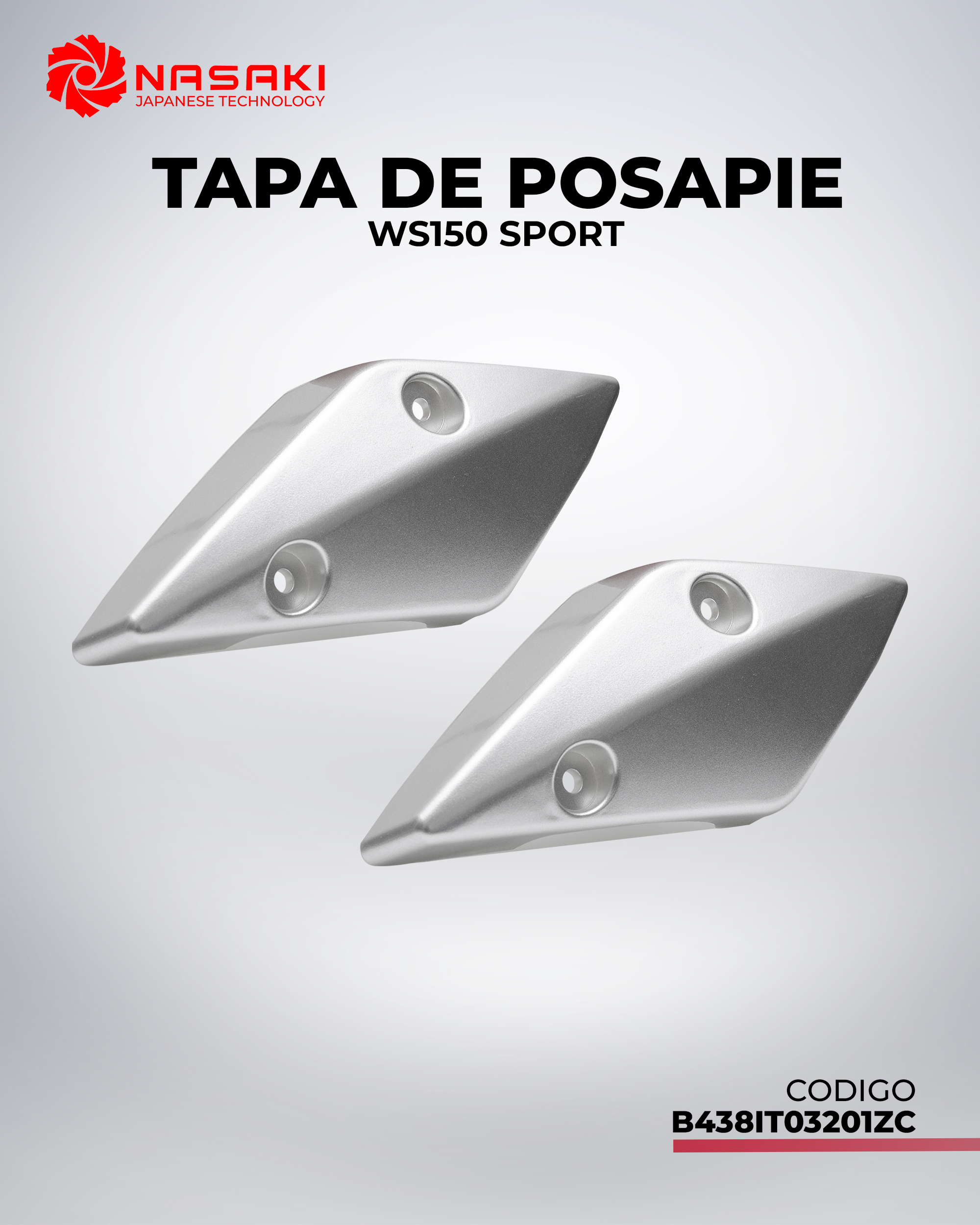 TAPA DE POSAPIE WS150 SPORT
