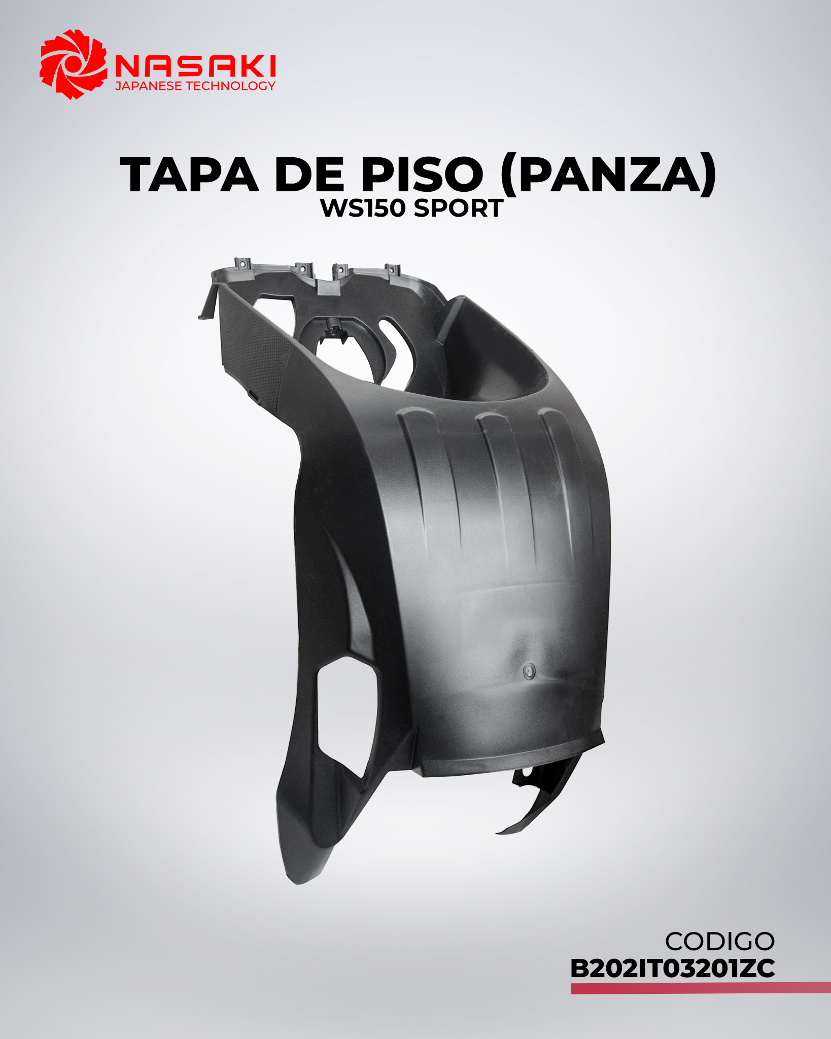 TAPA DE PISO (PANZA) WS150 SPORT