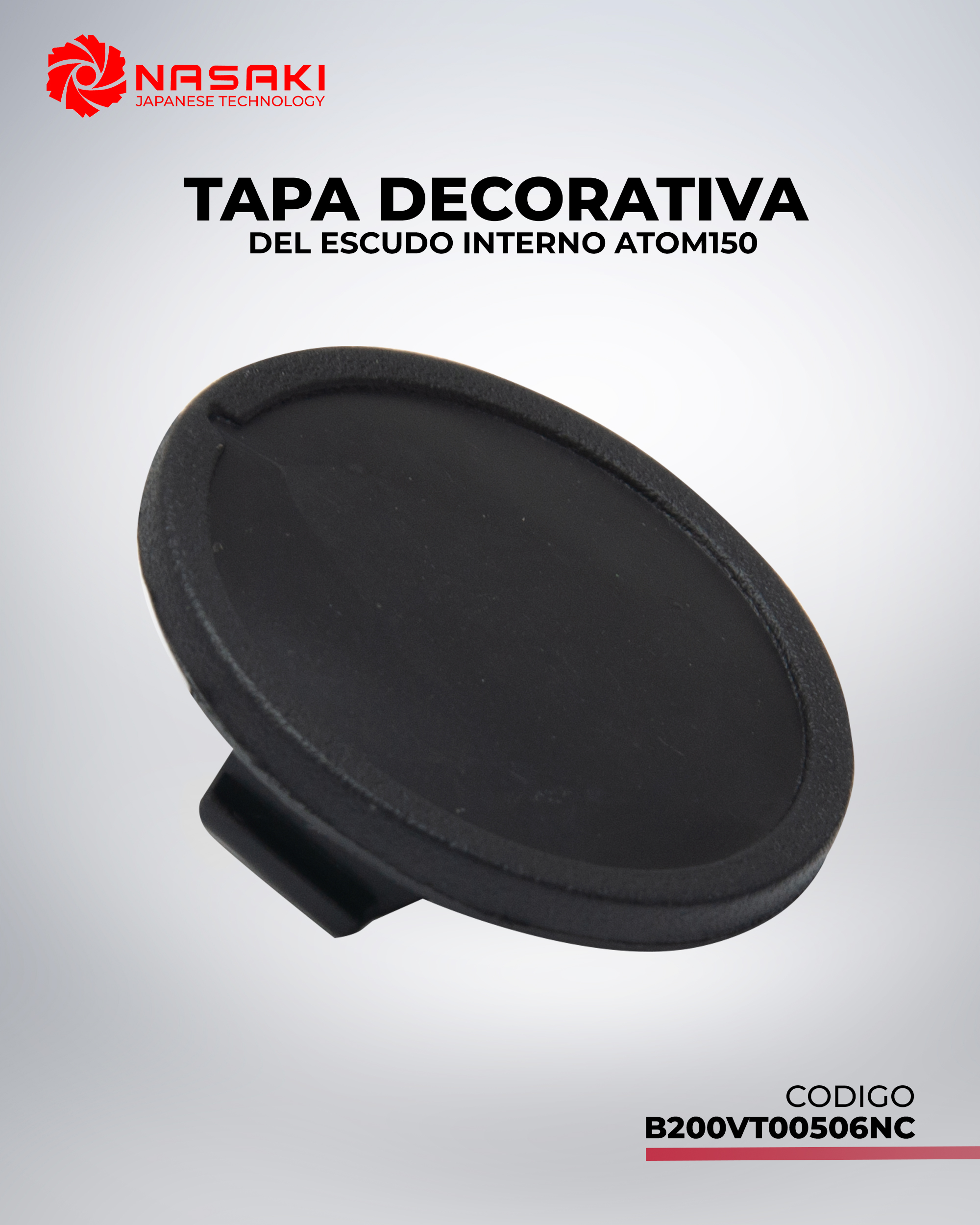 TAPA DECORATIVA DEL ESCUDO INTERNO ATOM150