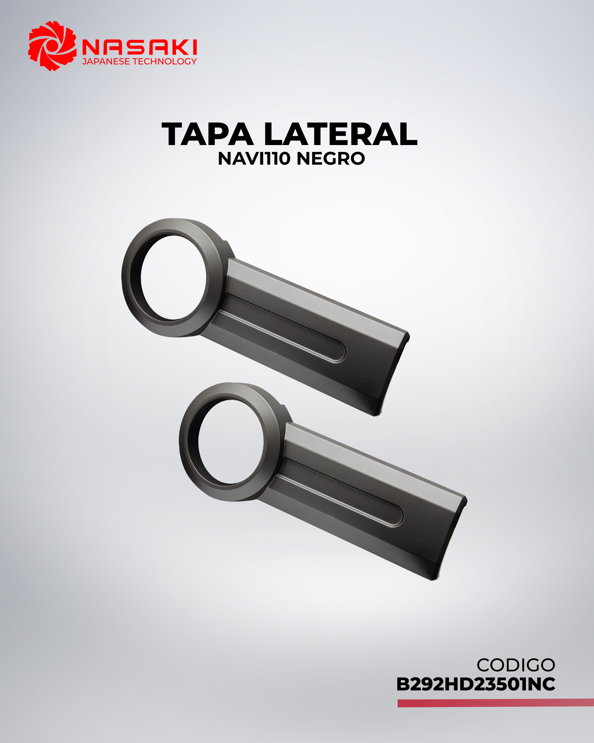 TAPA LATERAL NEGRO NAVI110