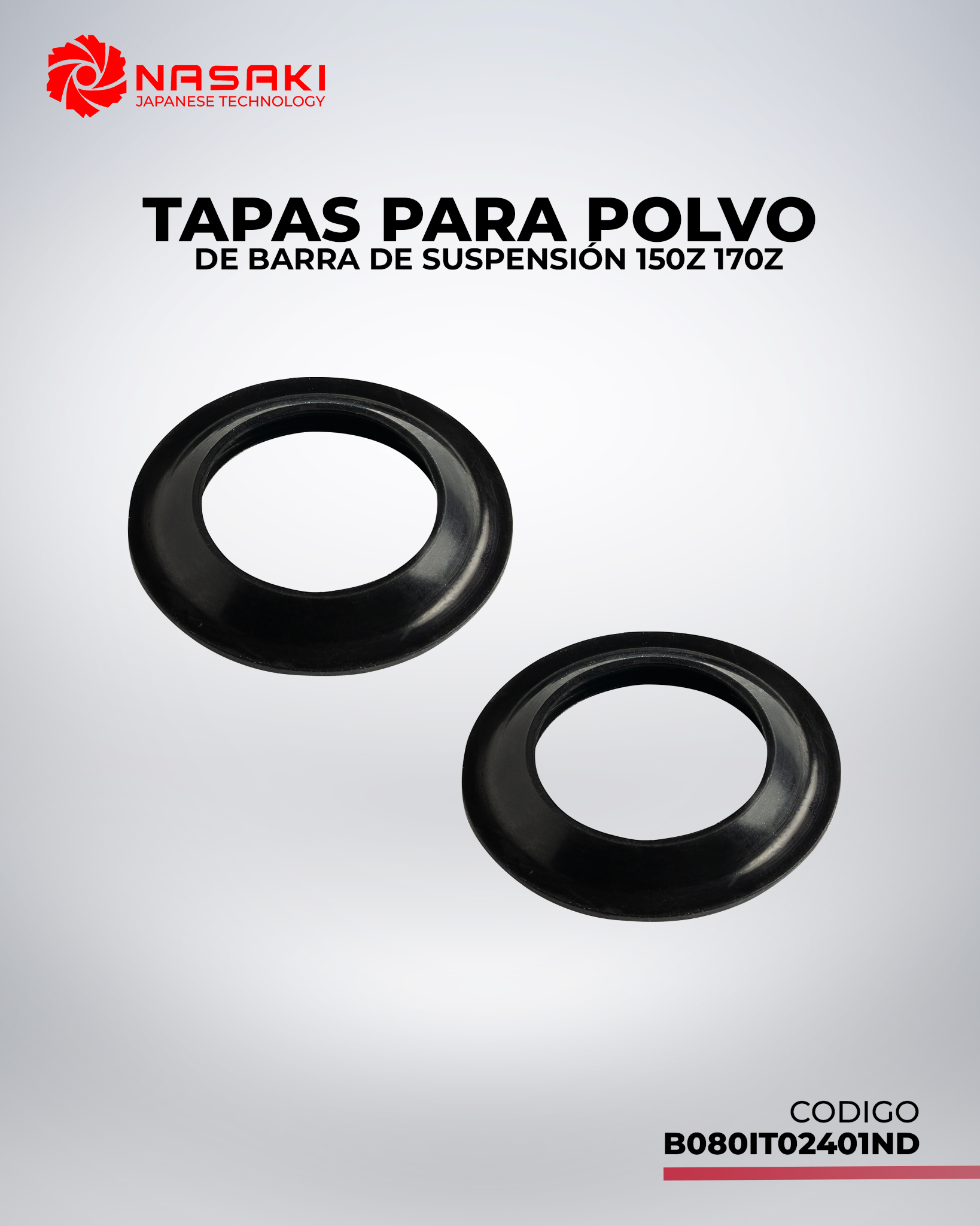 TAPAS PARA POLVO DE BARRA DE SUSPENCION 150Z 170Z