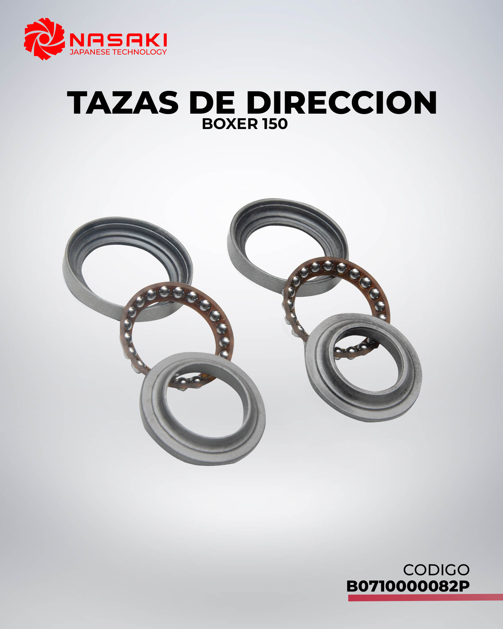 TAZAS DE DIRECCION BOXER 150