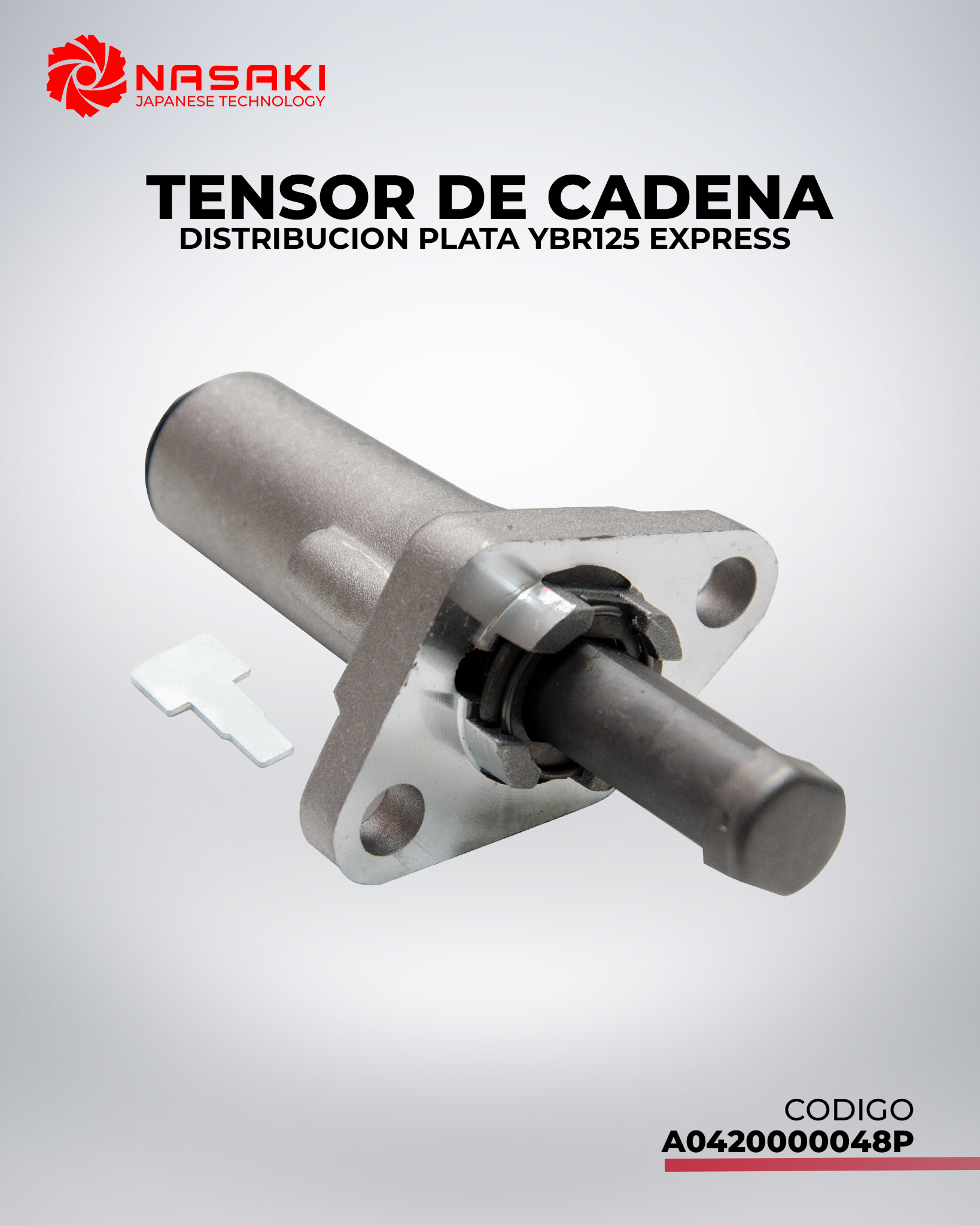 TENSOR DE CADENA DISTRIBUCION PLATA YBR125 EXPRESS