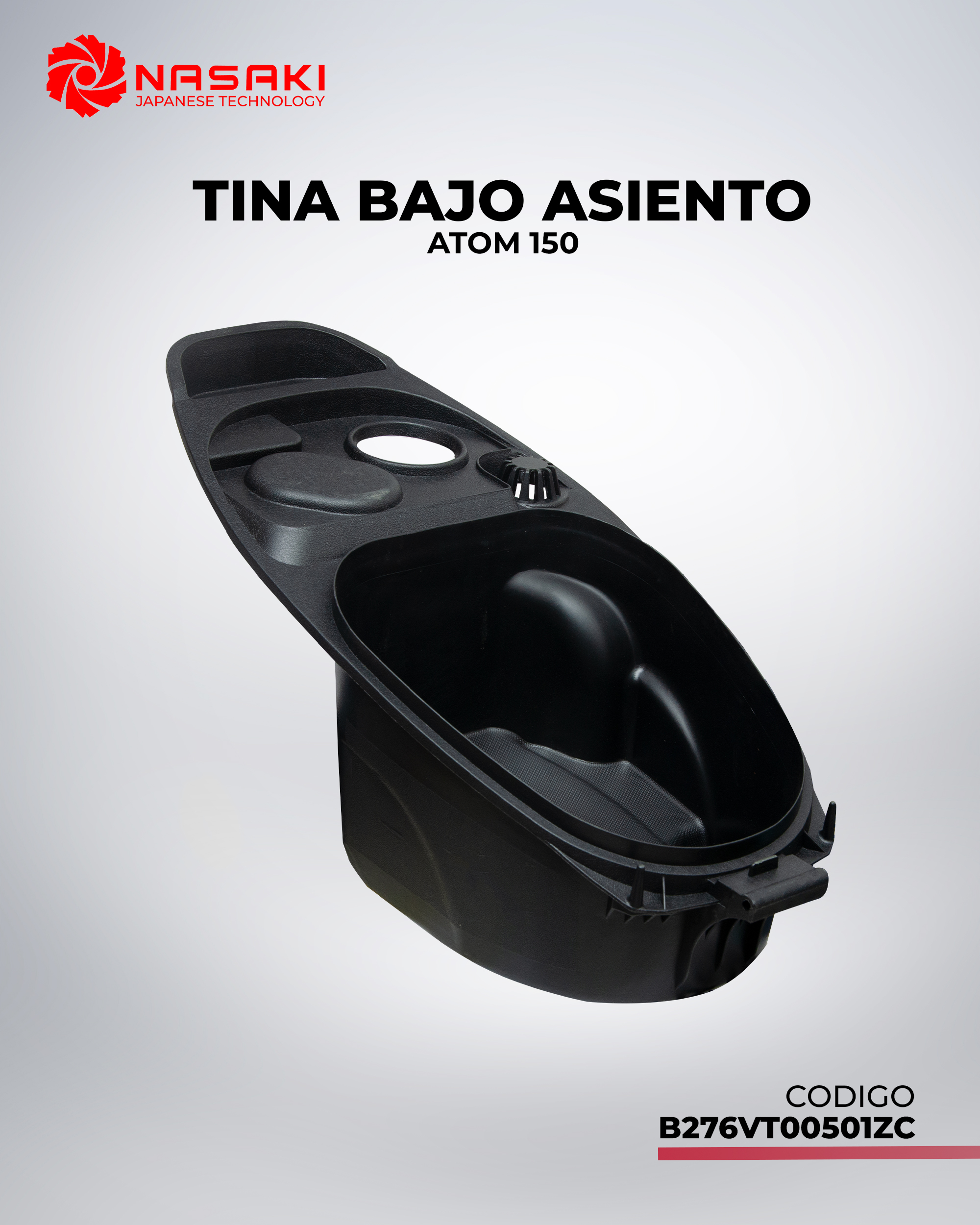TINA BAJO ASIENTO ATOM150