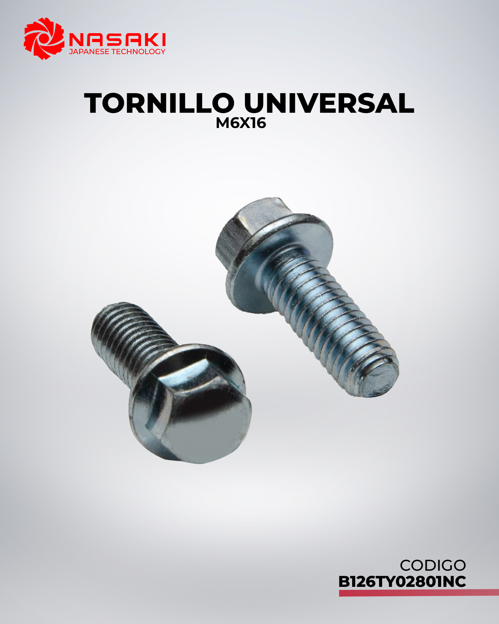 TORNILLO  UNIVERSAL M6x16