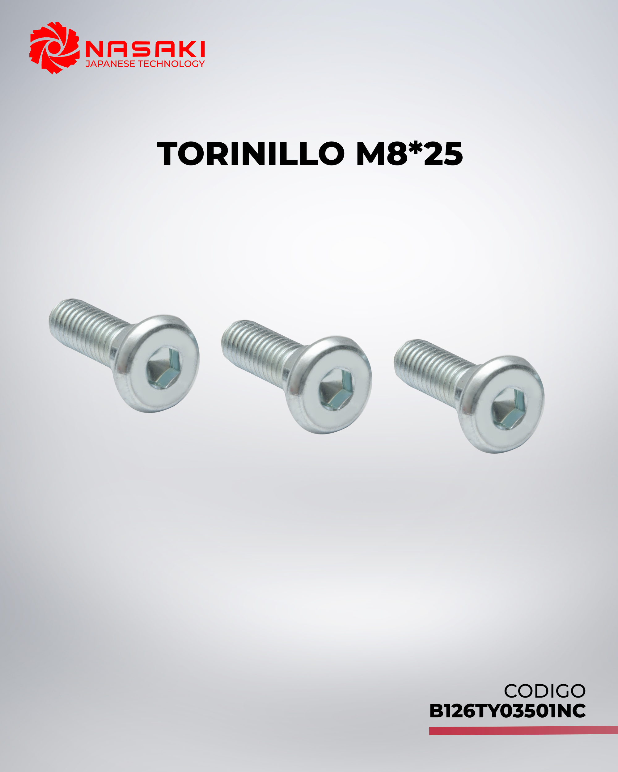 TORNILLO M8*25 UNIVERSAL