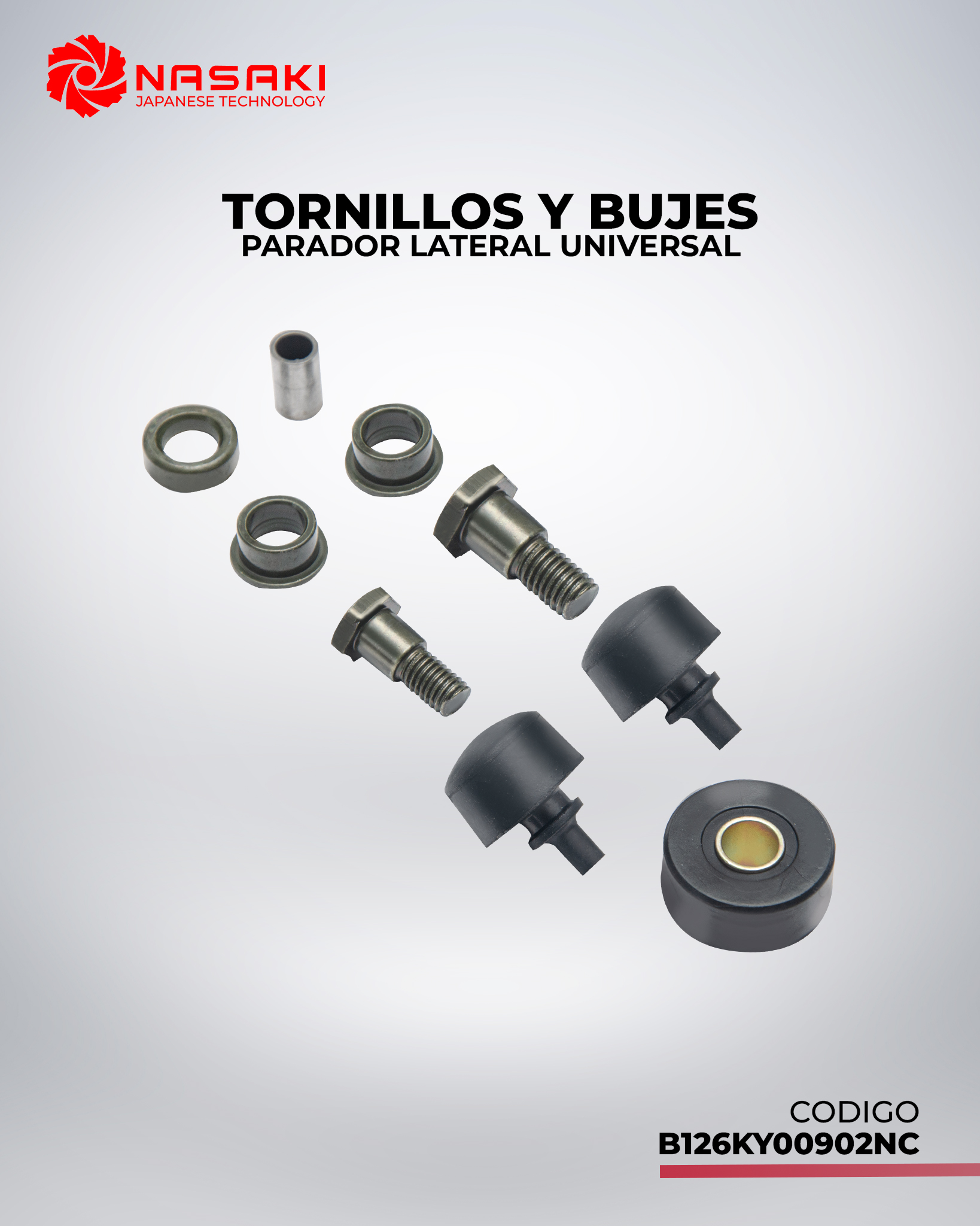 TORNILLOS Y BUJES PARADOR LATERAL UNIVERSAL
