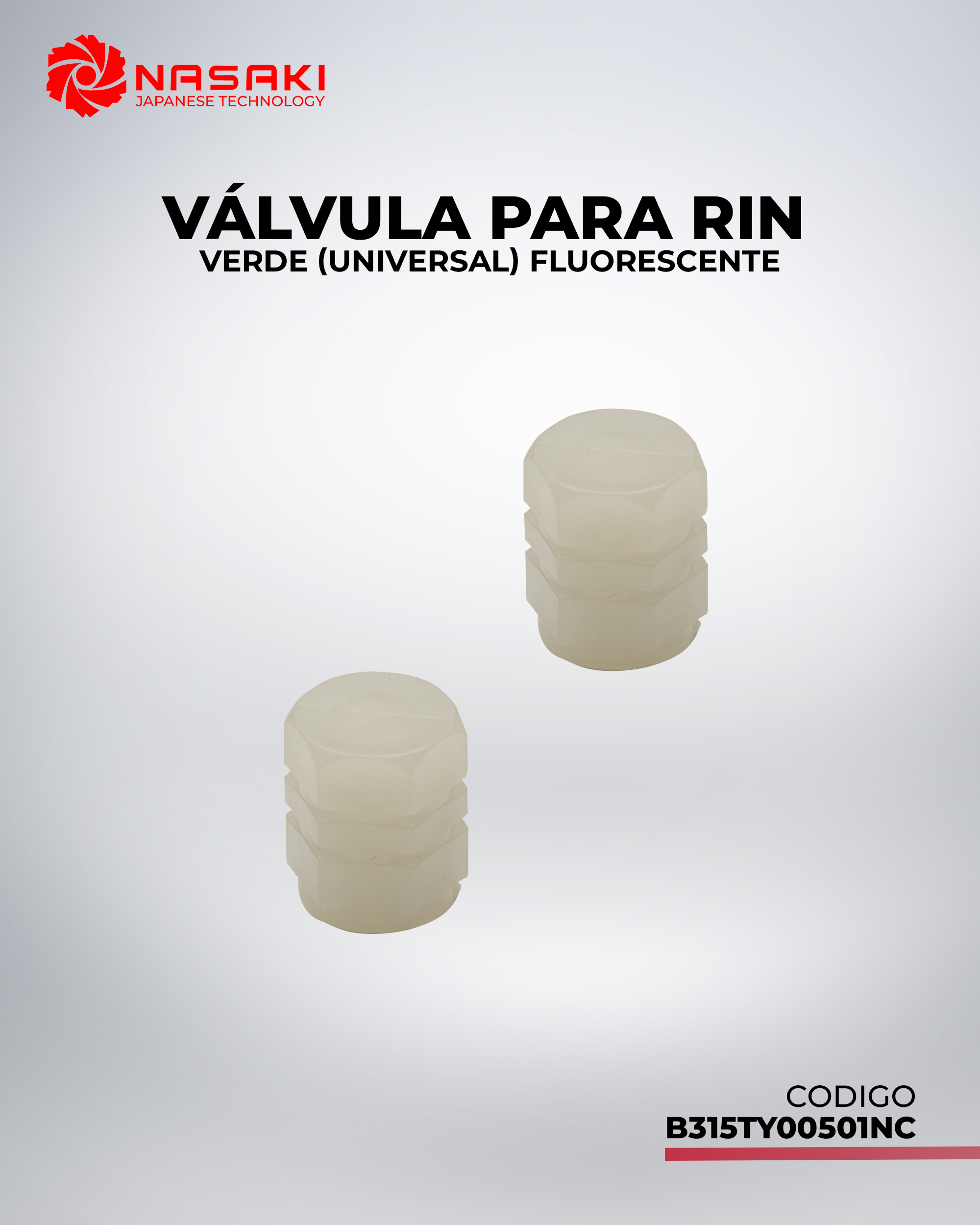 VALVULAS PARA RIN VERDE UNIVERSAL