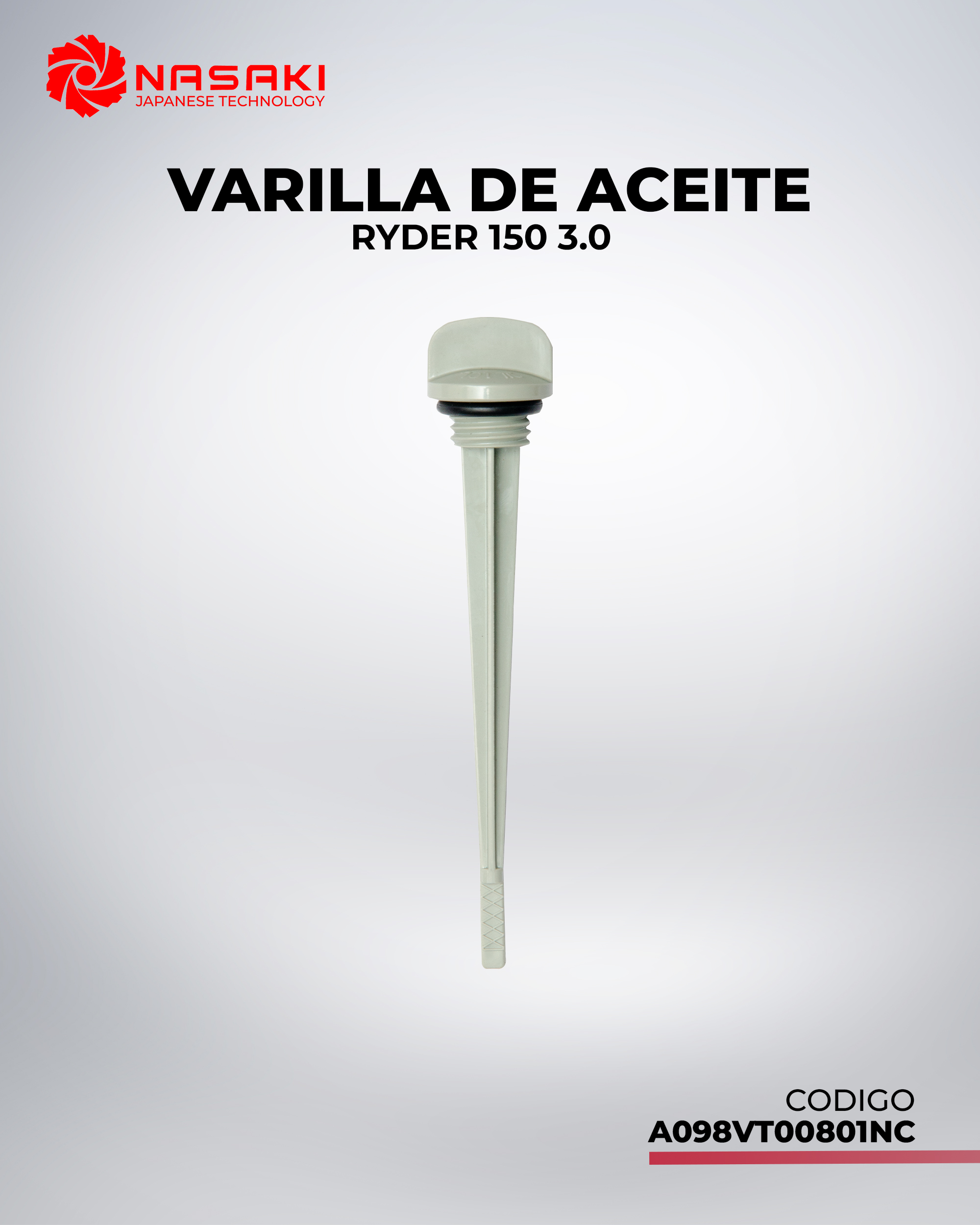 VARILLA ACEITE RYDER 150 3.0