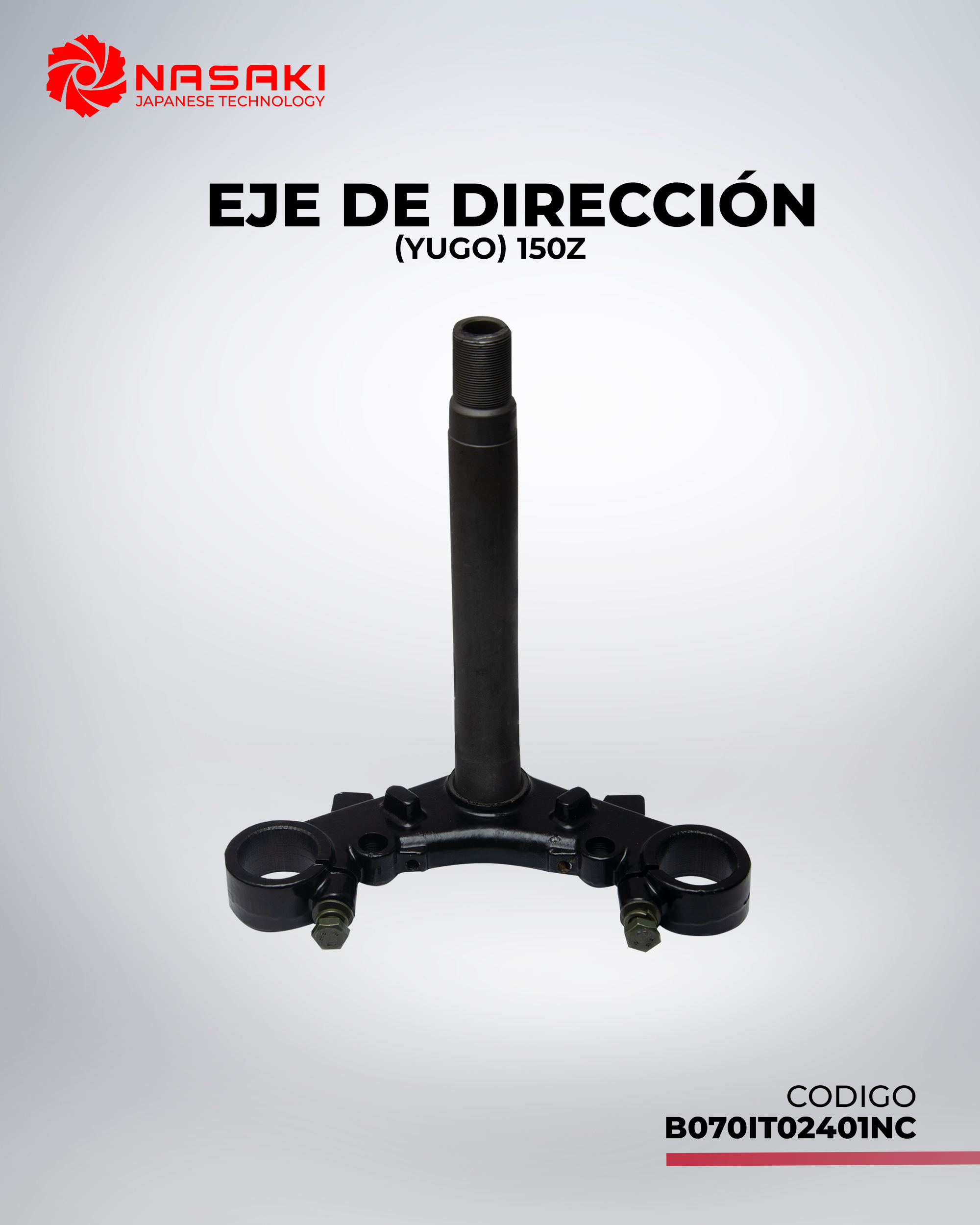 YUGO EJE DE DIRECCION 150Z